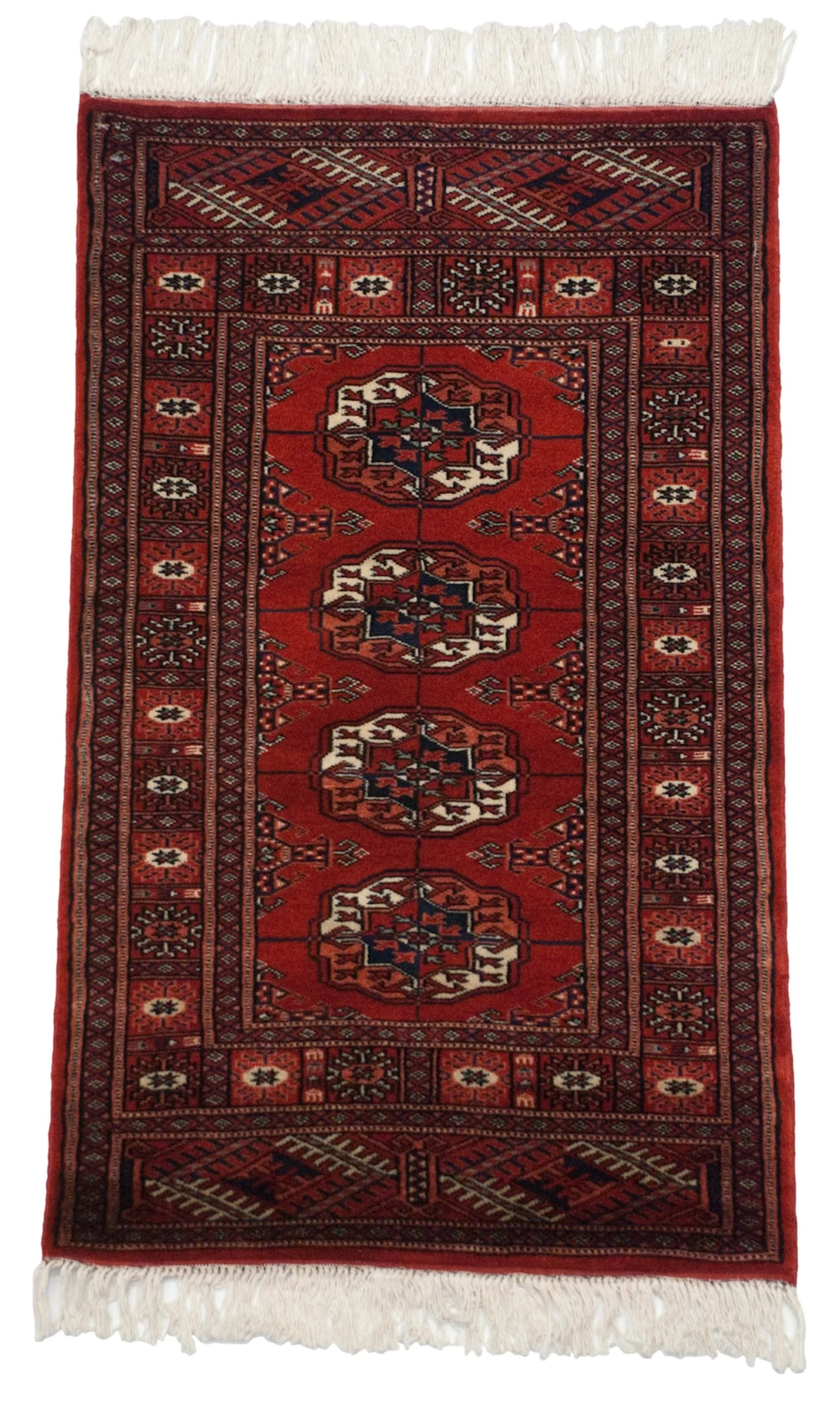 2x3.5 Vintage Fine Bokhara Rug - Image 3
