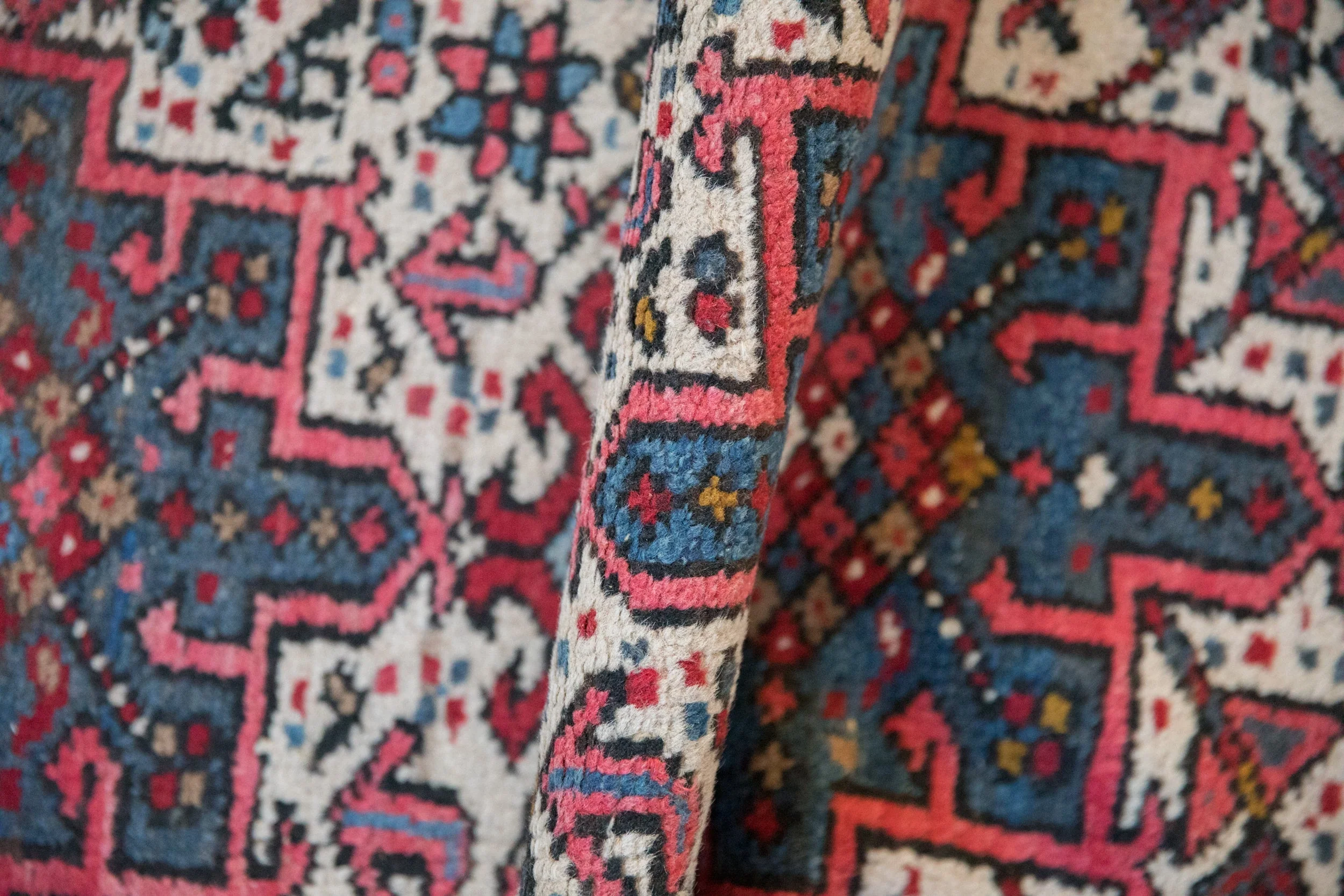 2x3.5 Vintage Karaja Rug - Image 7