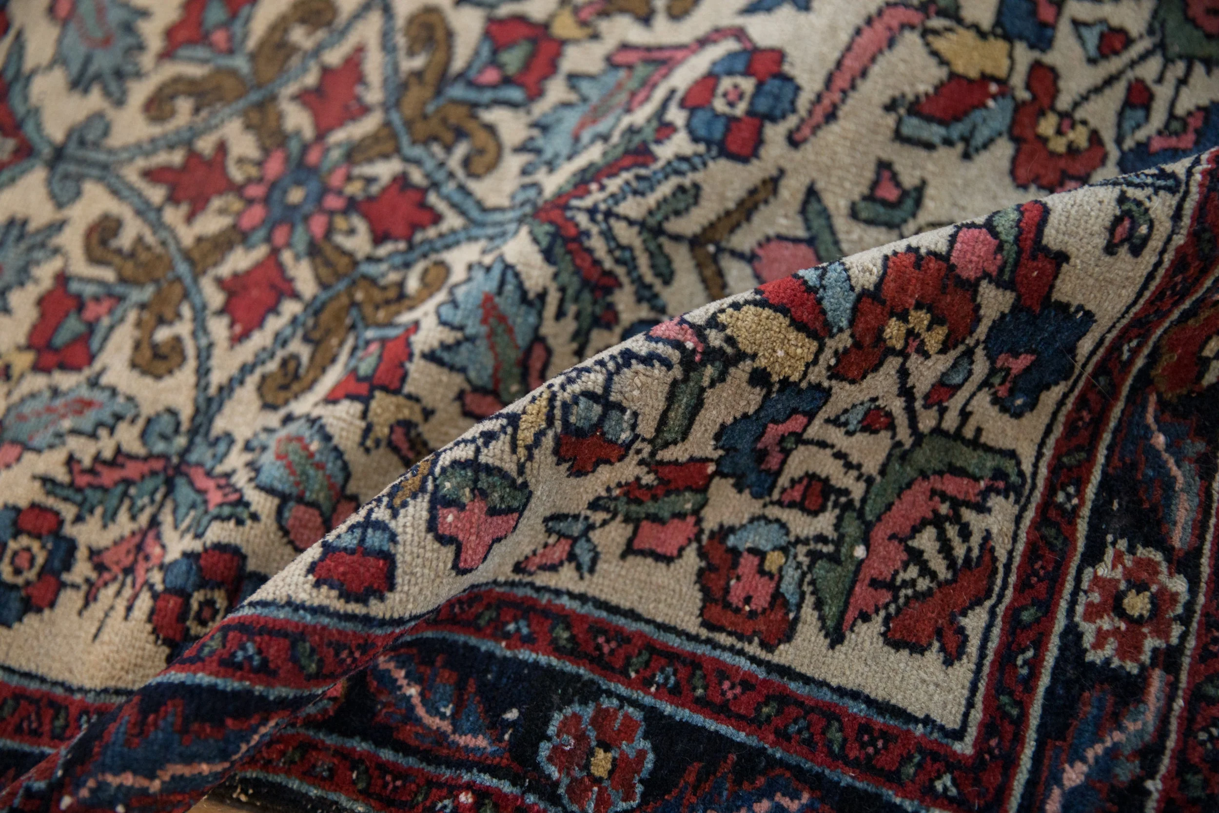 2x3 Antique Fine Hamadan Rug Mat - Image 9