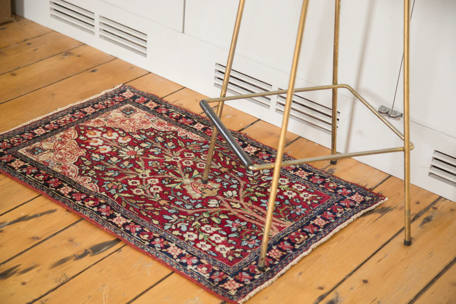2x3 Antique Kerman Rug Mat - Image 2