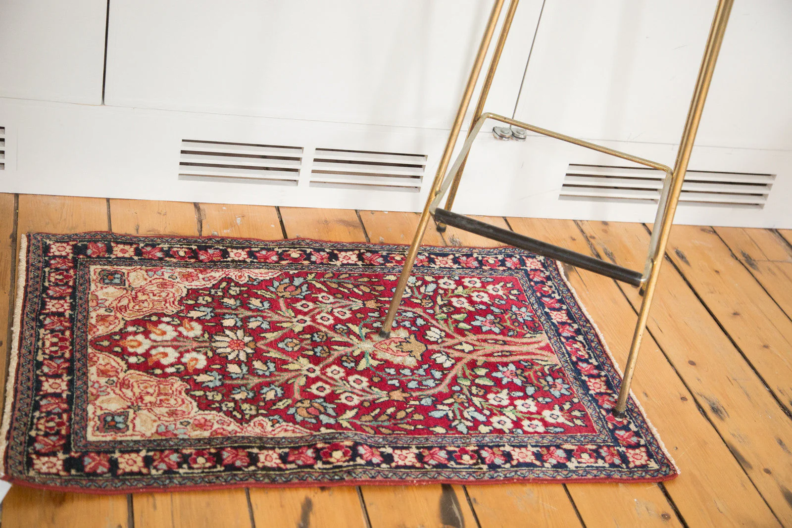 2x3 Antique Kerman Rug Mat - Image 3