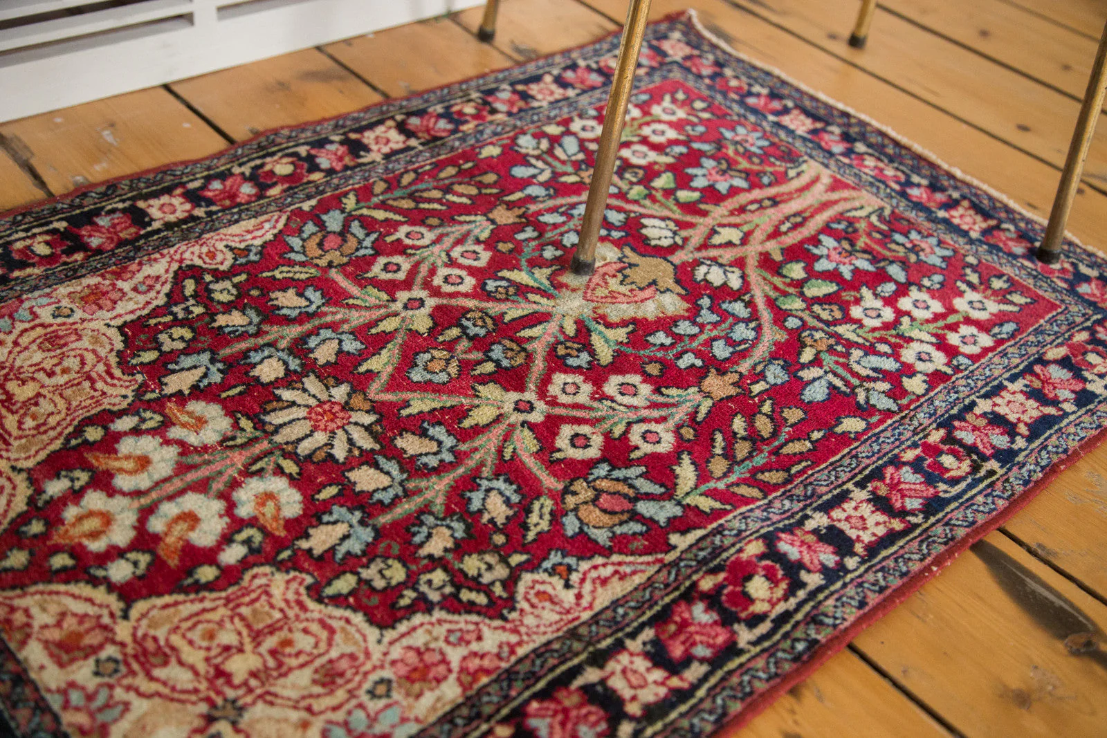 2x3 Antique Kerman Rug Mat - Image 4