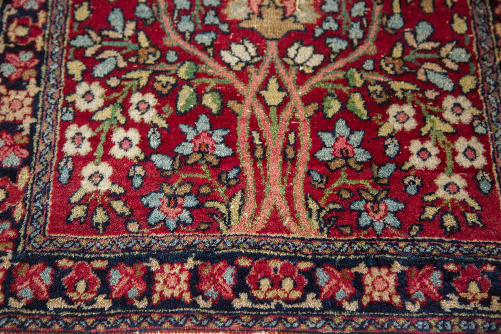 2x3 Antique Kerman Rug Mat - Image 7