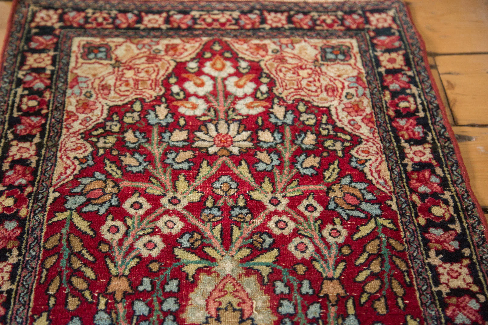 2x3 Antique Kerman Rug Mat - Image 8