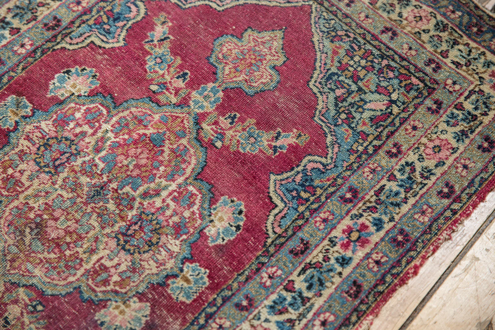 2x3 Antique Kerman Rug Mat - Image 3