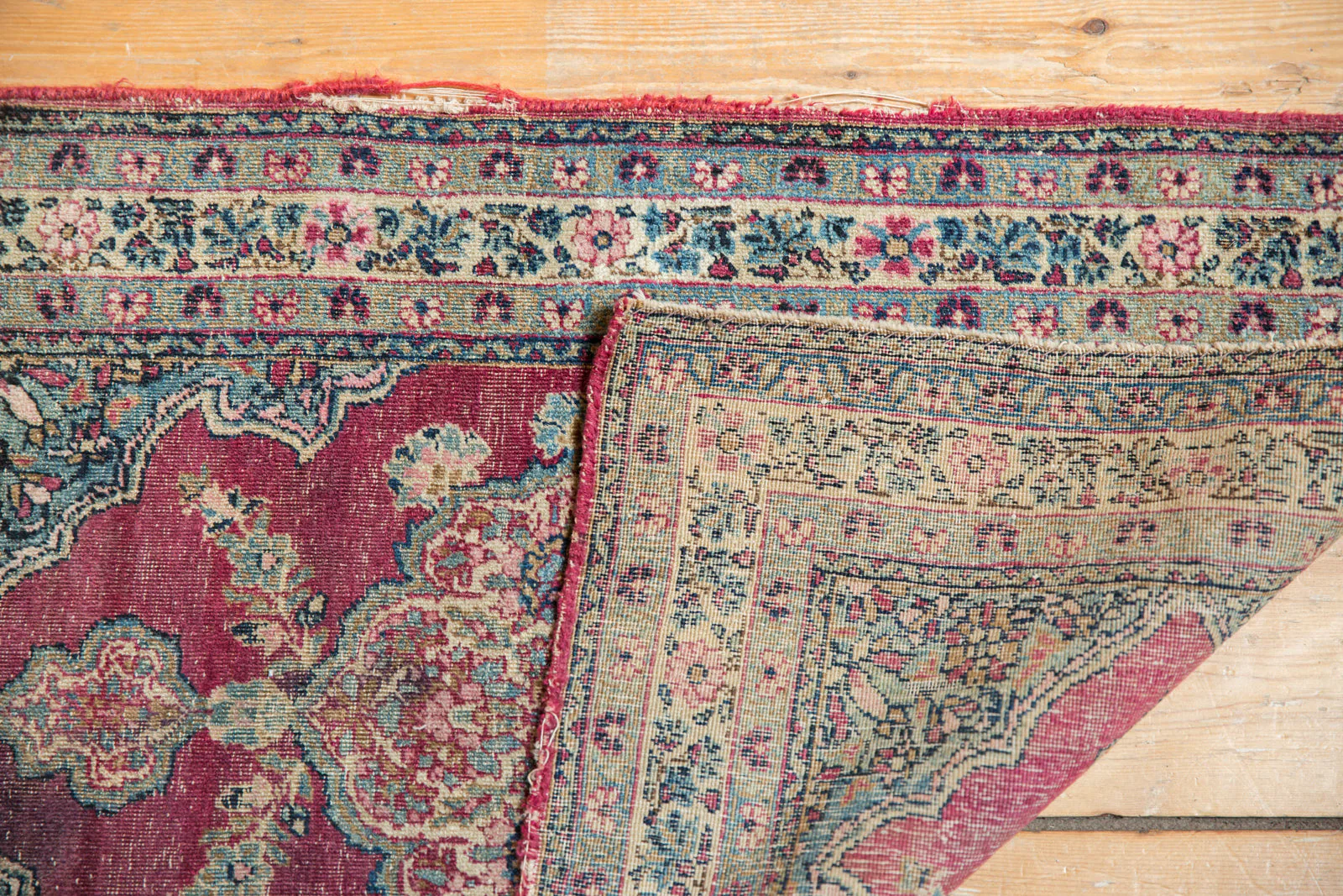 2x3 Antique Kerman Rug Mat - Image 4