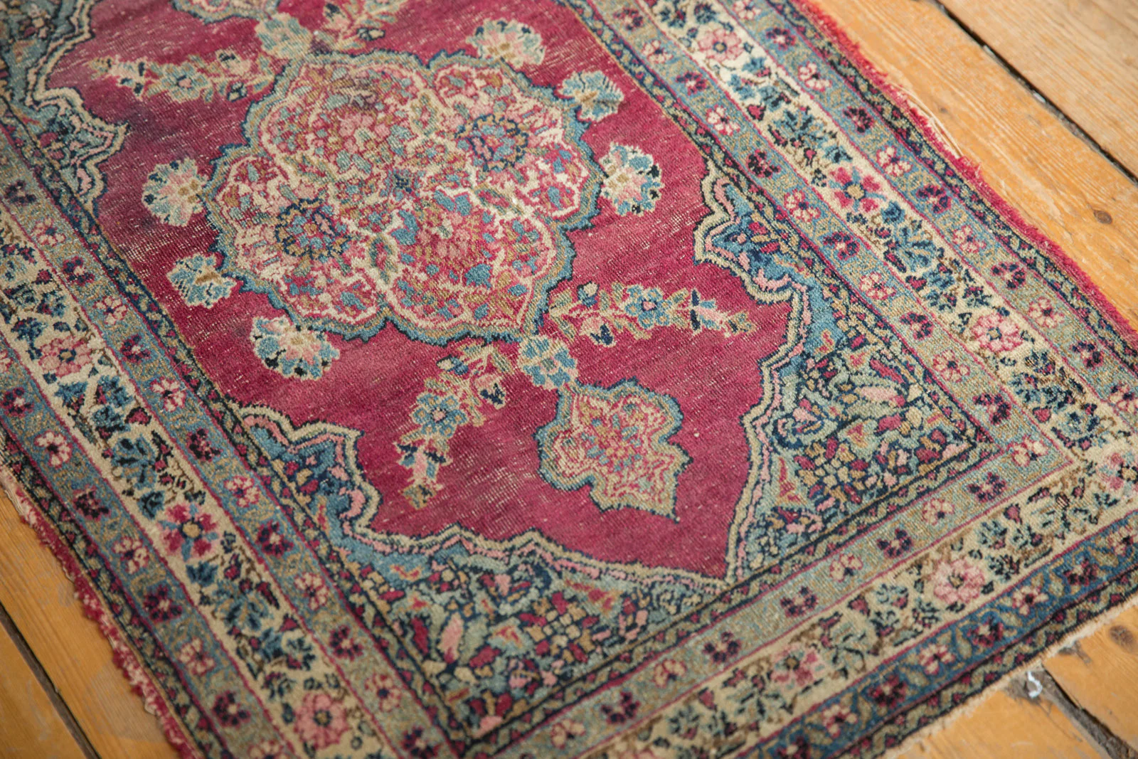 2x3 Antique Kerman Rug Mat - Image 5