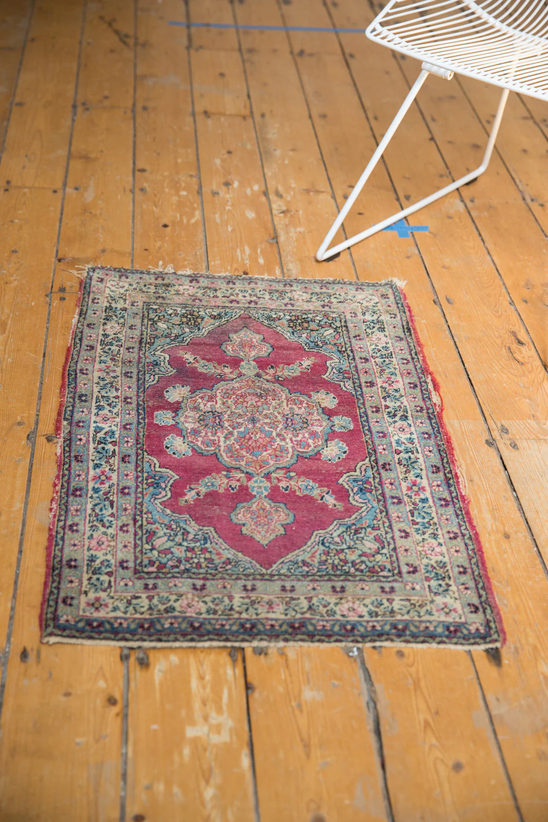 2x3 Antique Kerman Rug Mat - Image 6