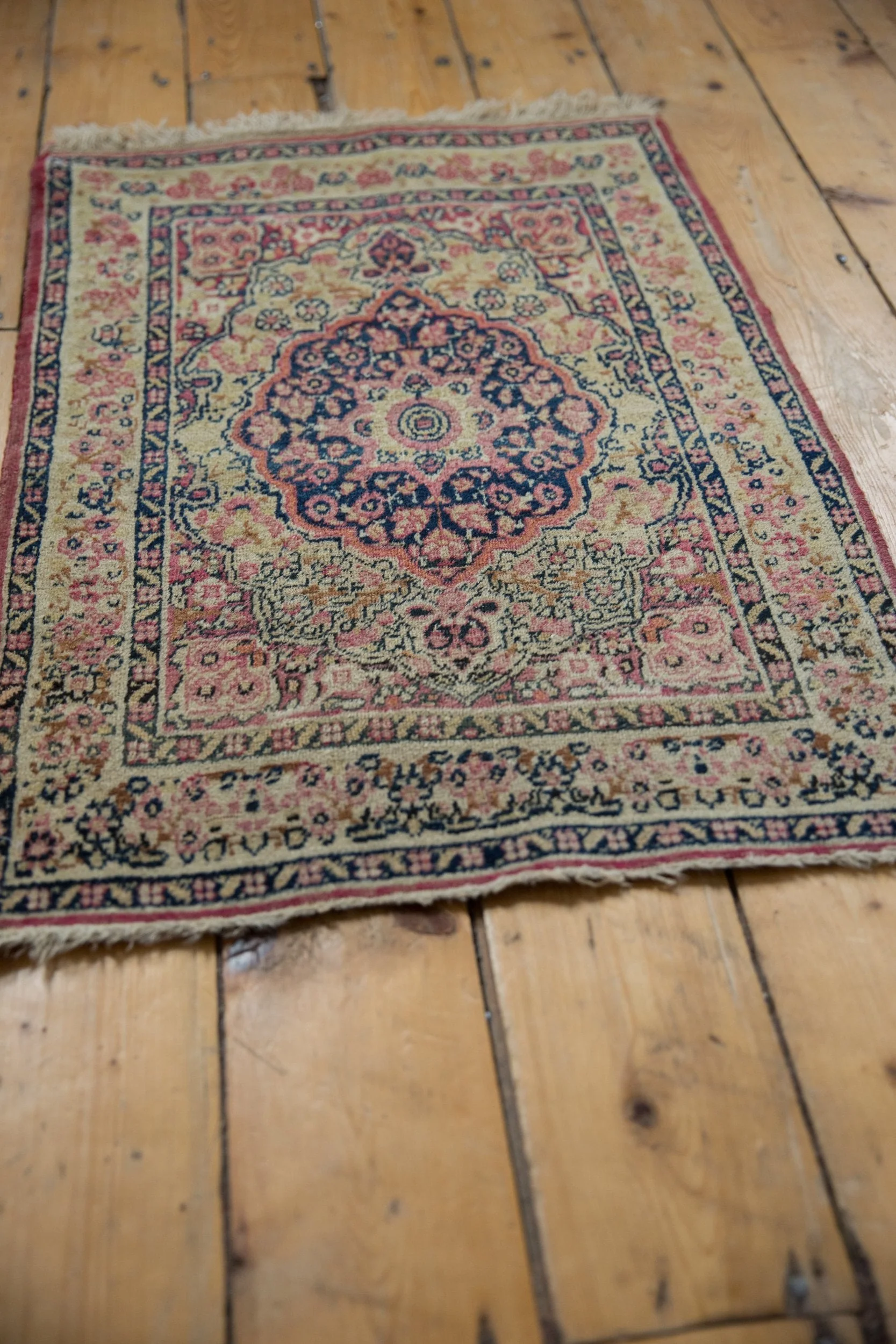 2x3 Antique Kerman Rug Mat - Image 3