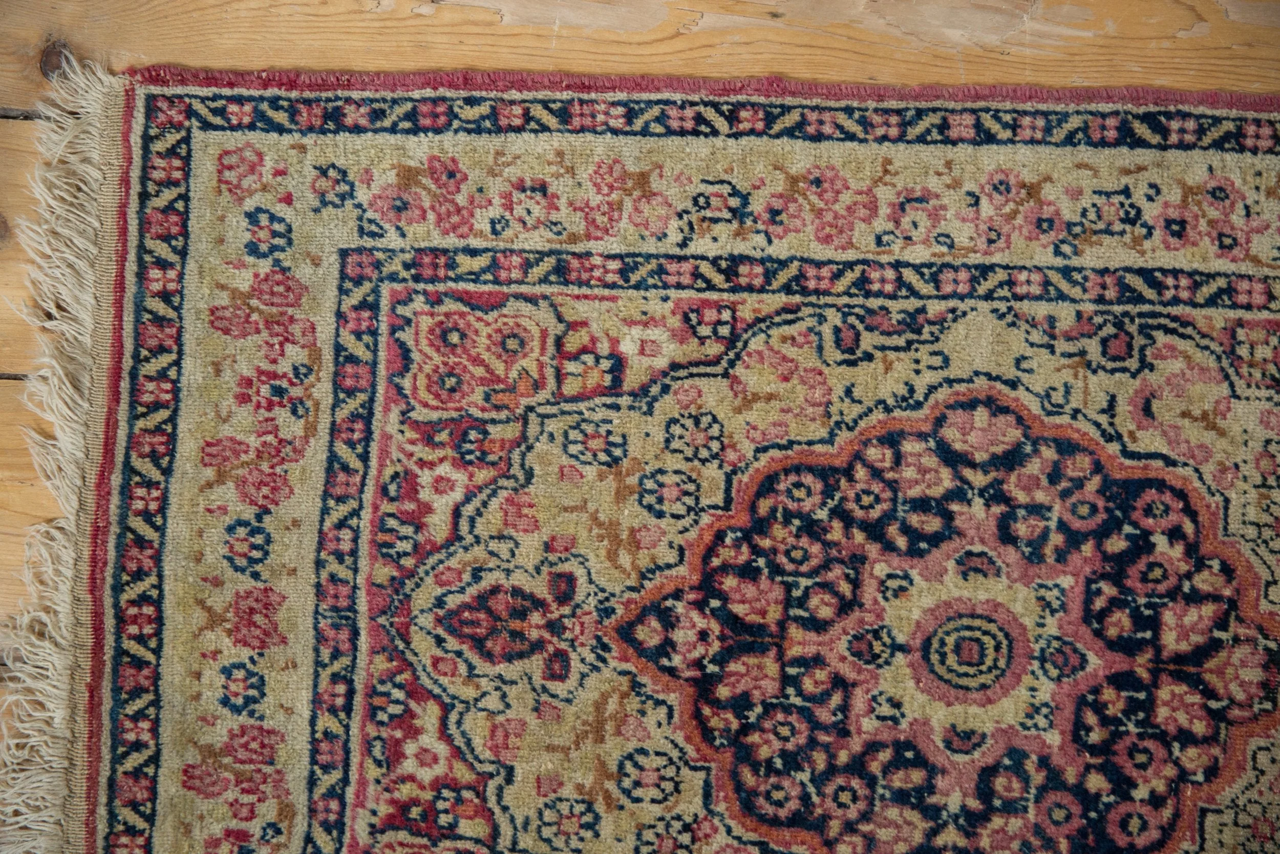 2x3 Antique Kerman Rug Mat - Image 4