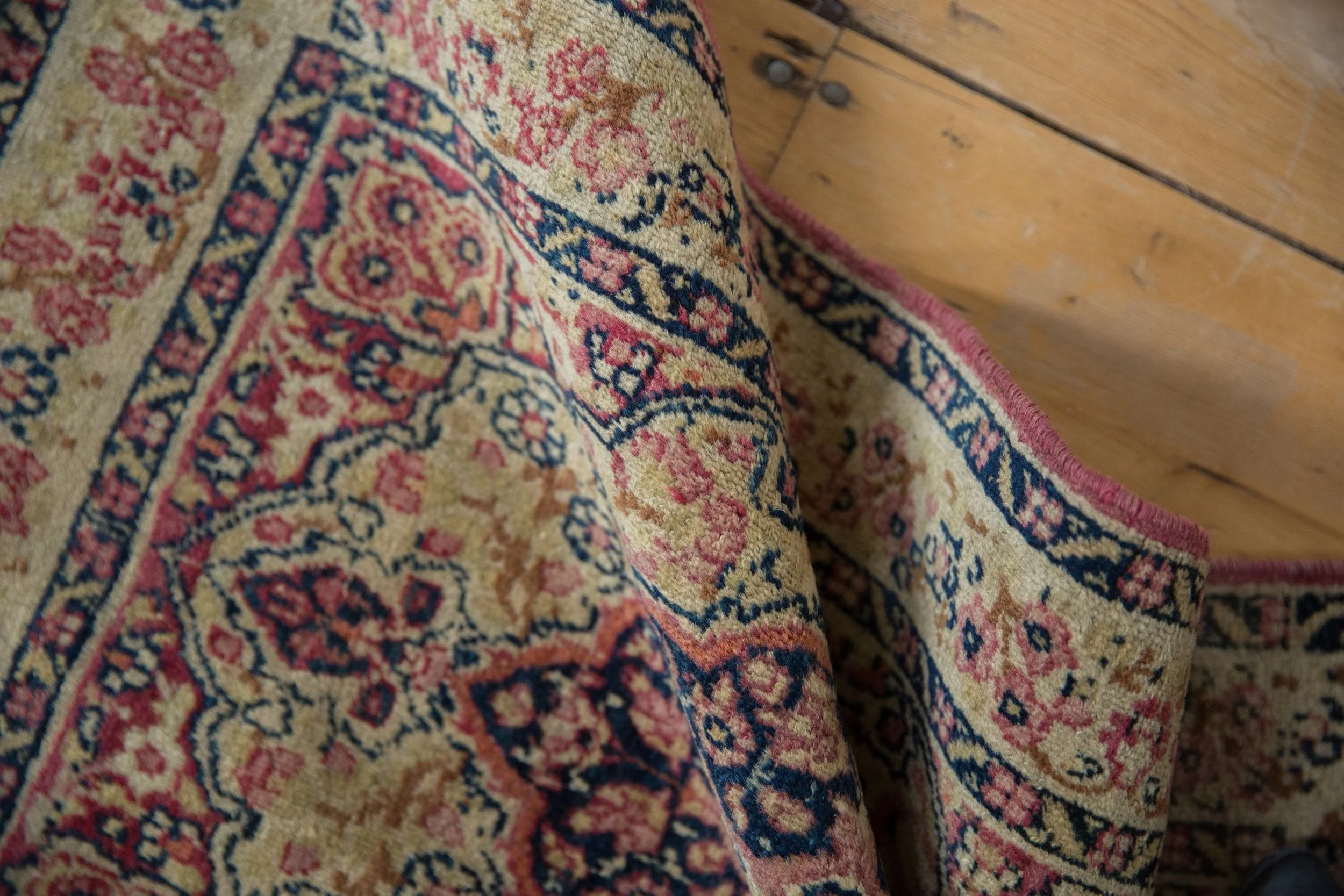 2x3 Antique Kerman Rug Mat - Image 7