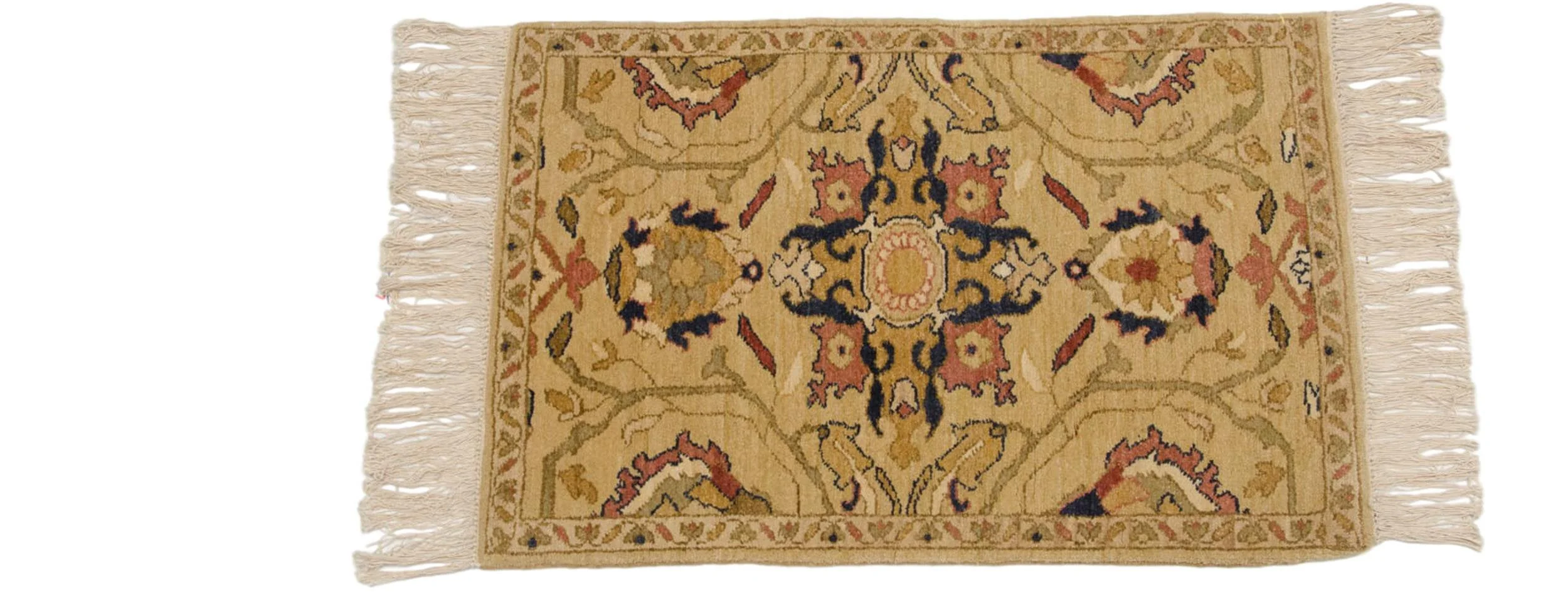 2x3 Vintage Armenian Sultanabad Design Rug Mat - Image 2