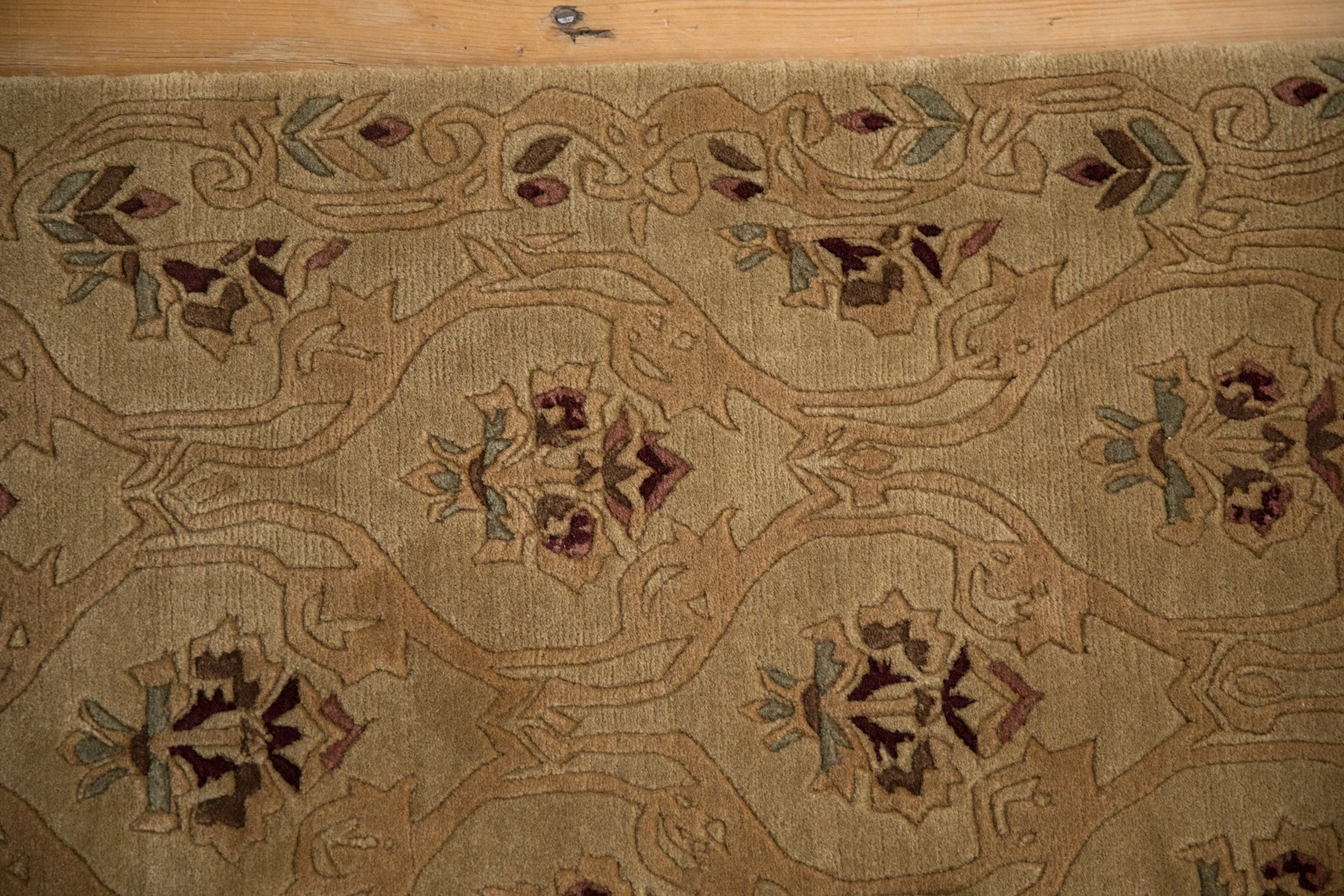 2x3 Vintage Contemporary Indian Savonnerie Design Rug Mat - Image 3