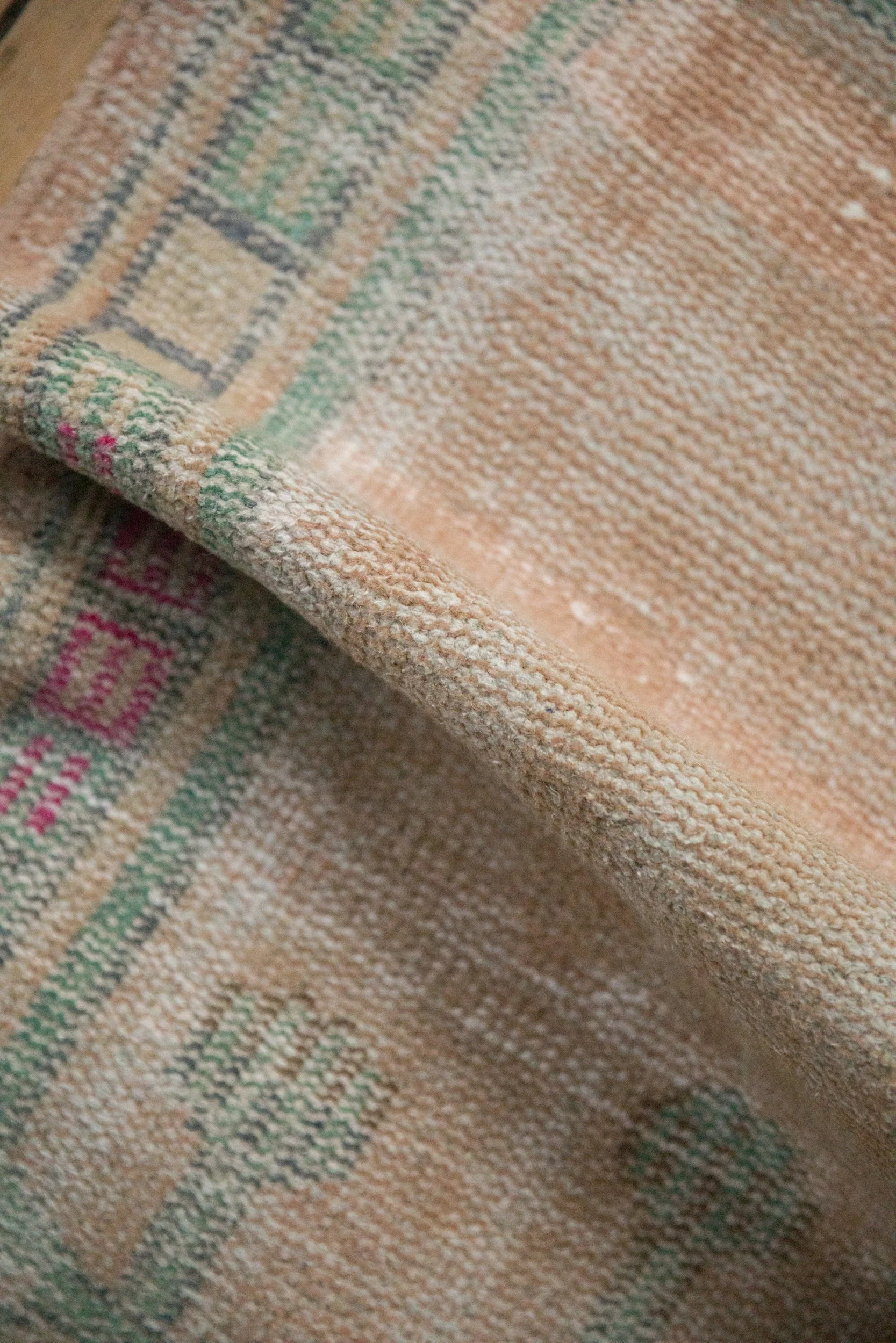2x3 Vintage Distressed Oushak Rug Mat - Image 7