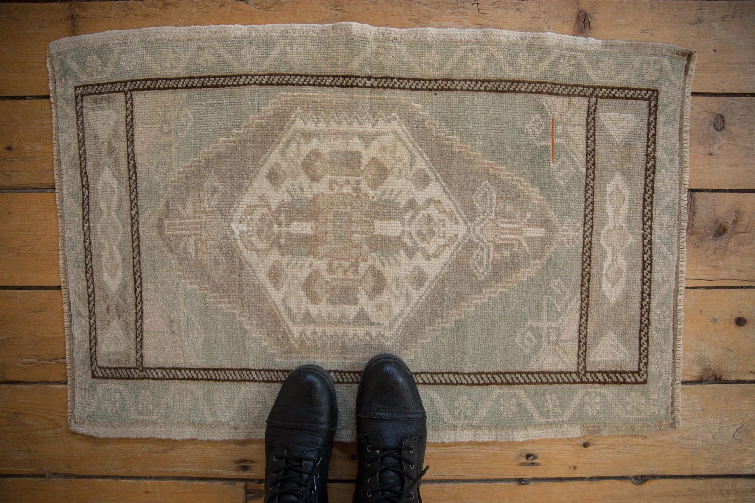 2x3 Vintage Distressed Oushak Rug Mat - Image 2