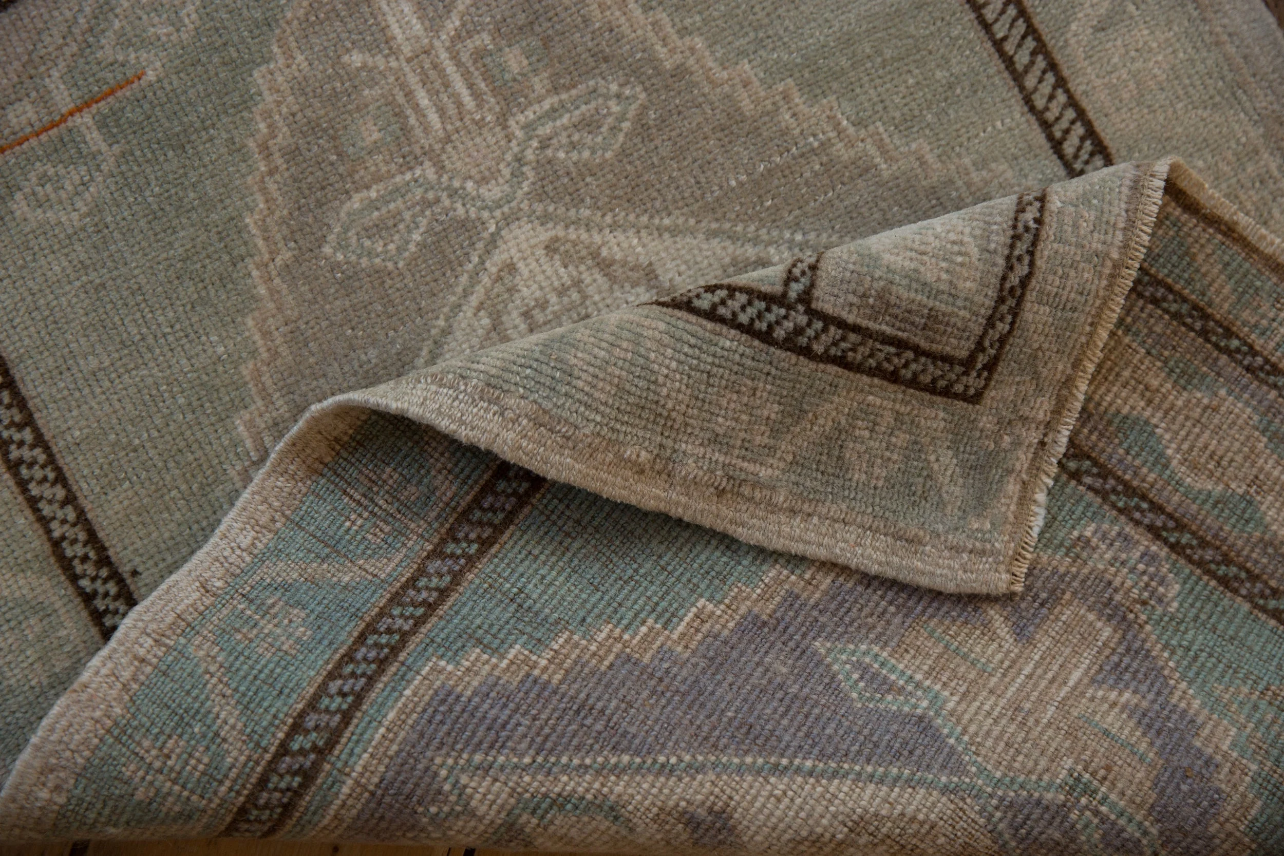 2x3 Vintage Distressed Oushak Rug Mat - Image 6