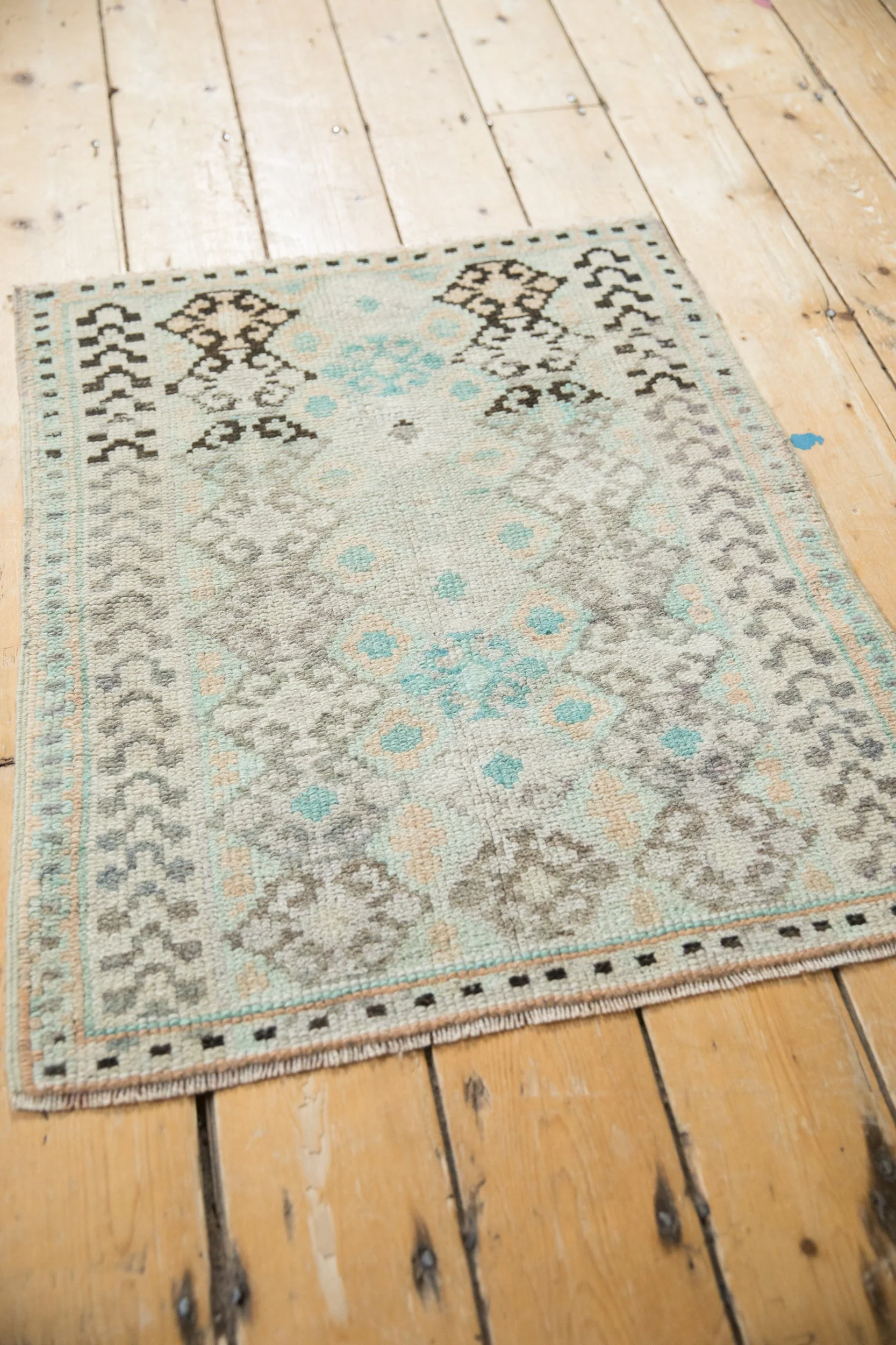 2x3 Vintage Distressed Oushak Rug Mat - Image 6
