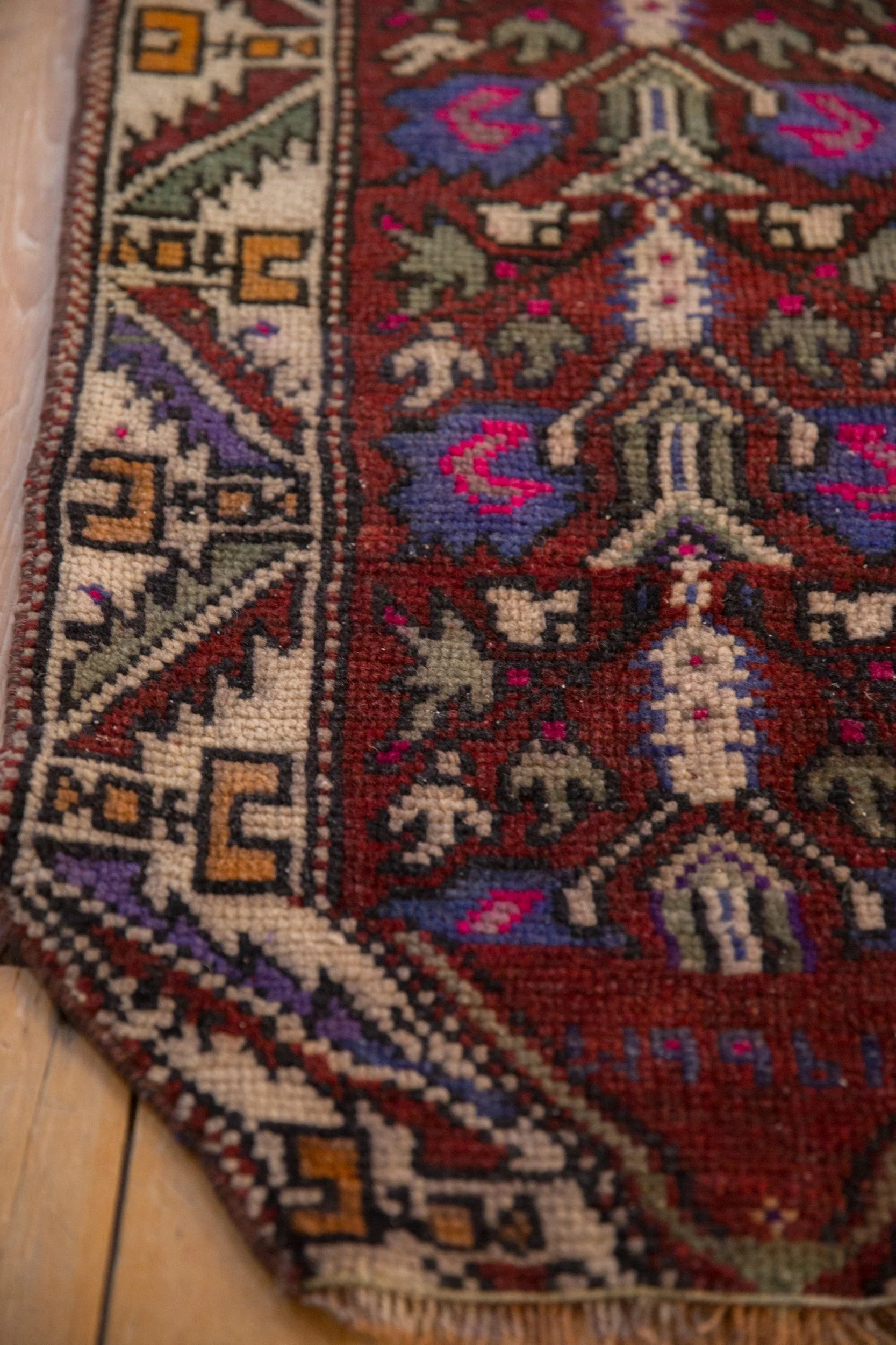 2x3 Vintage Distressed Oushak Rug Mat - Image 5