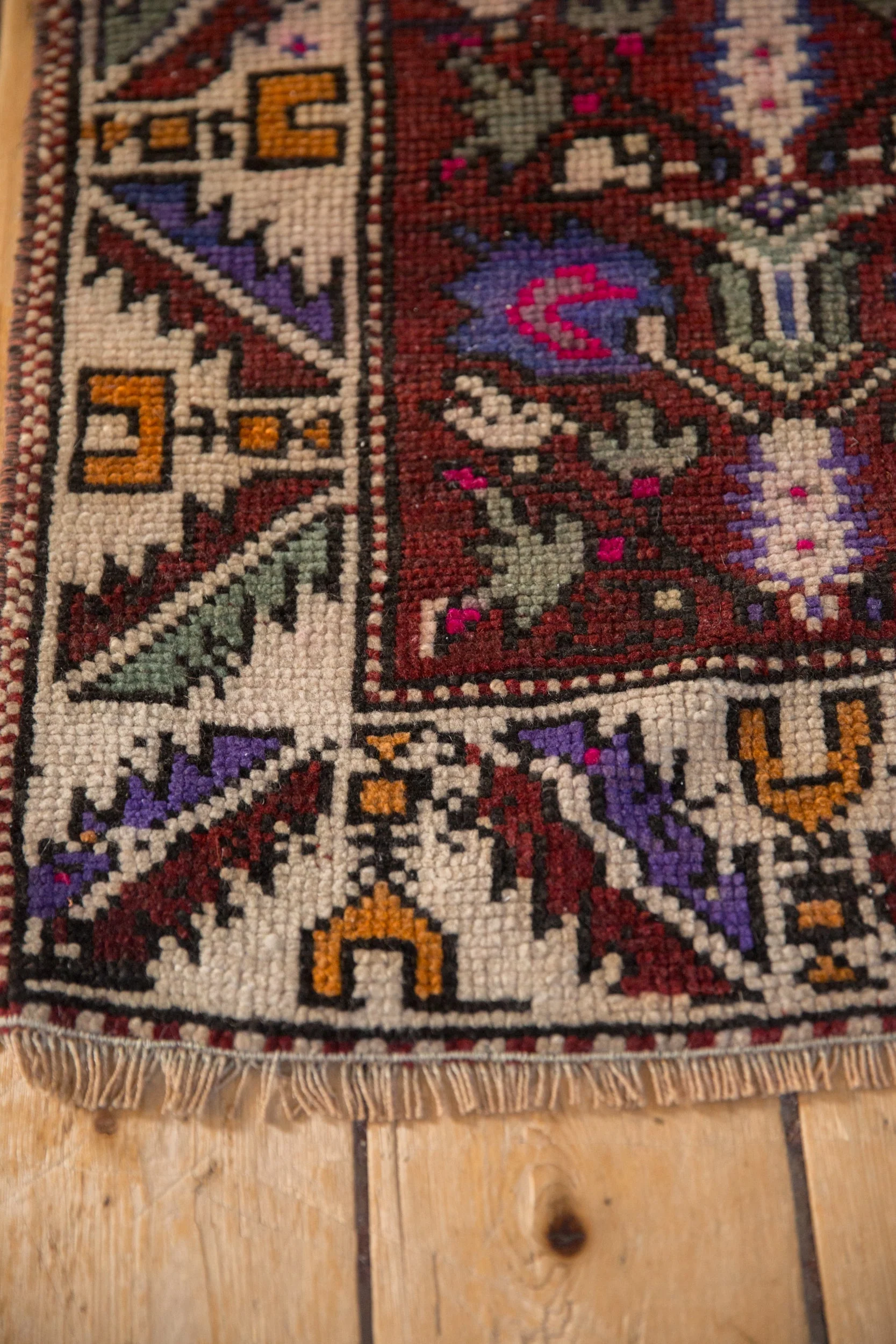 2x3 Vintage Distressed Oushak Rug Mat - Image 7