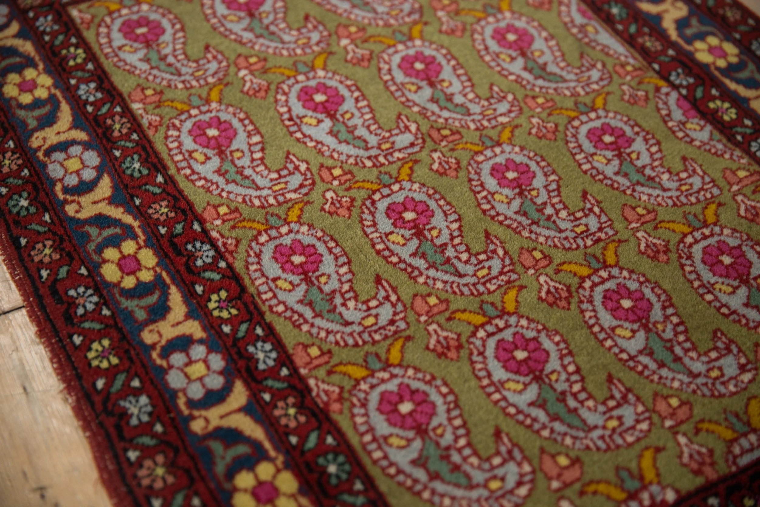 2x3 Vintage Farahan Sarouk Rug Mat - Image 6