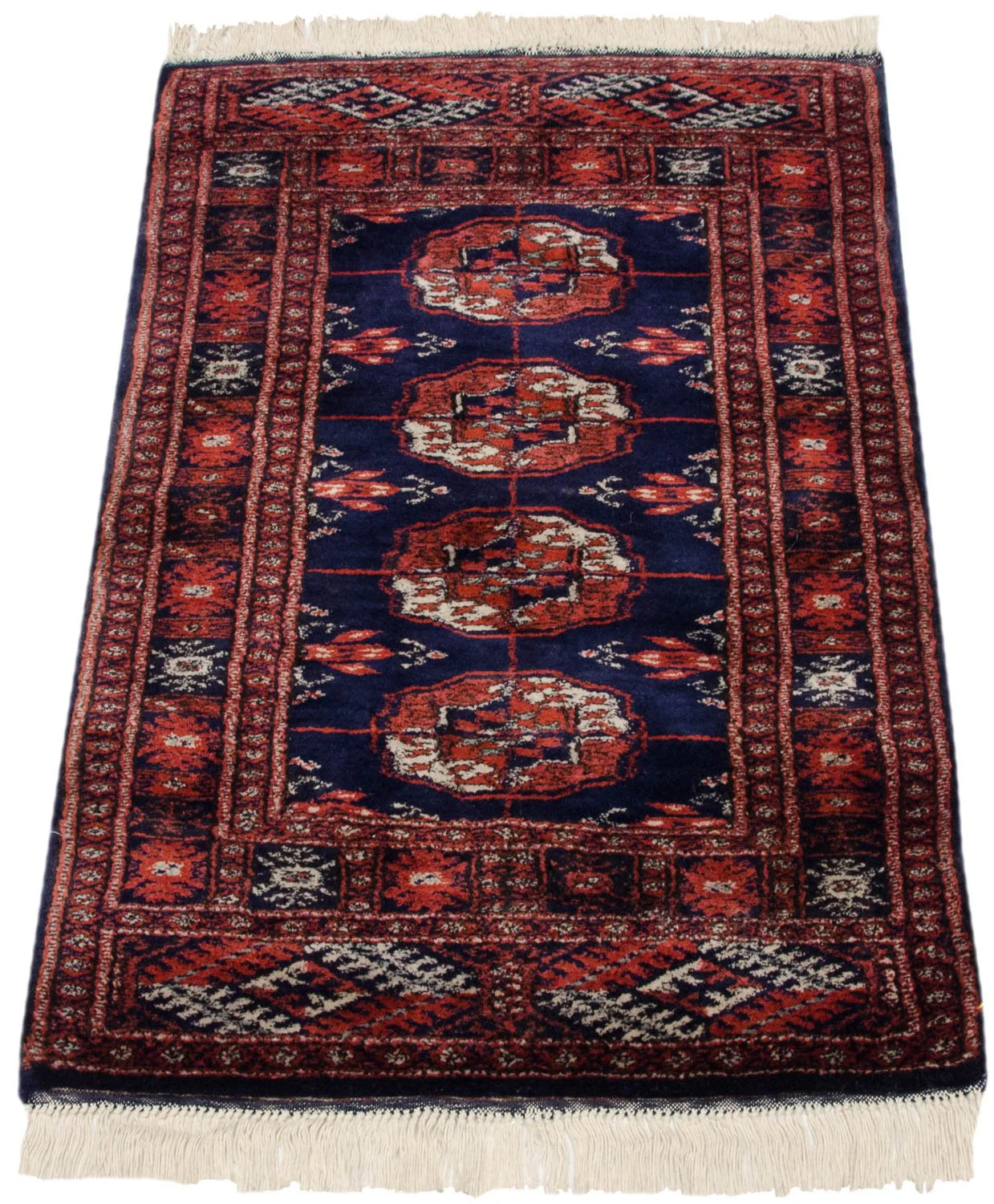 2x3 Vintage Fine Bokhara Rug Mat - Image 4