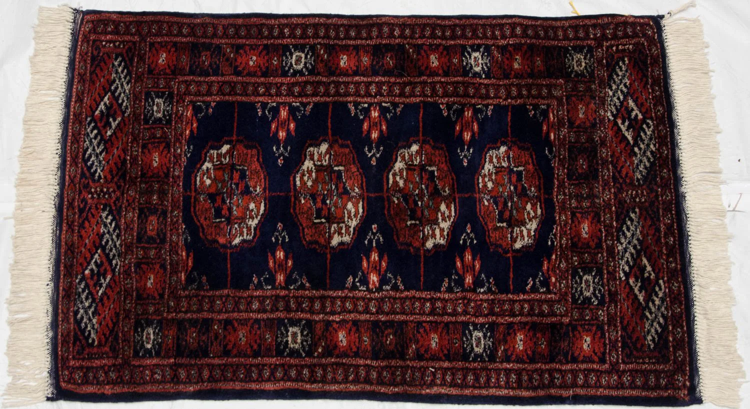 2x3 Vintage Fine Bokhara Rug Mat - Image 7