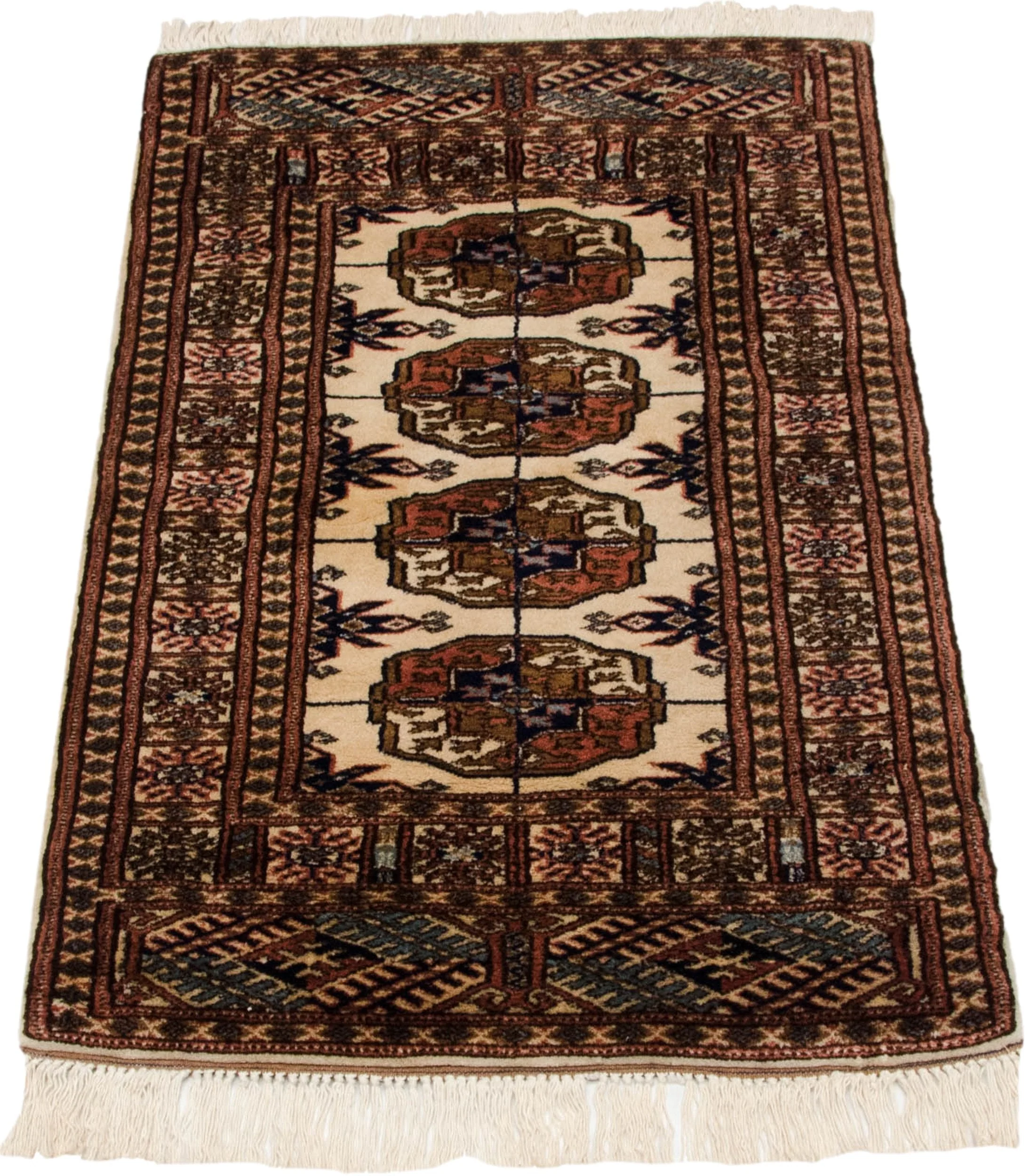 2x3 Vintage Fine Bokhara Rug Mat - Image 4