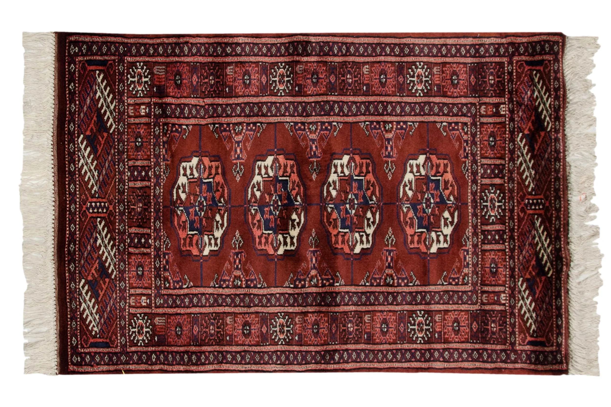 2x3 Vintage Fine Bokhara Rug Mat - Image 2