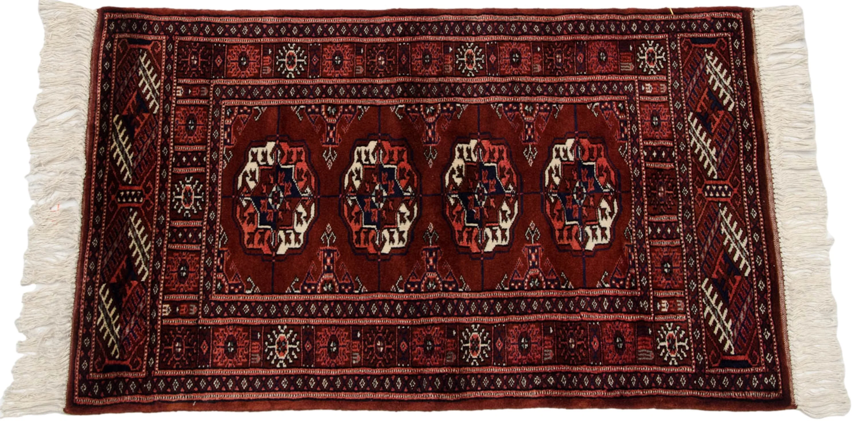 2x3 Vintage Fine Bokhara Rug Mat - Image 3