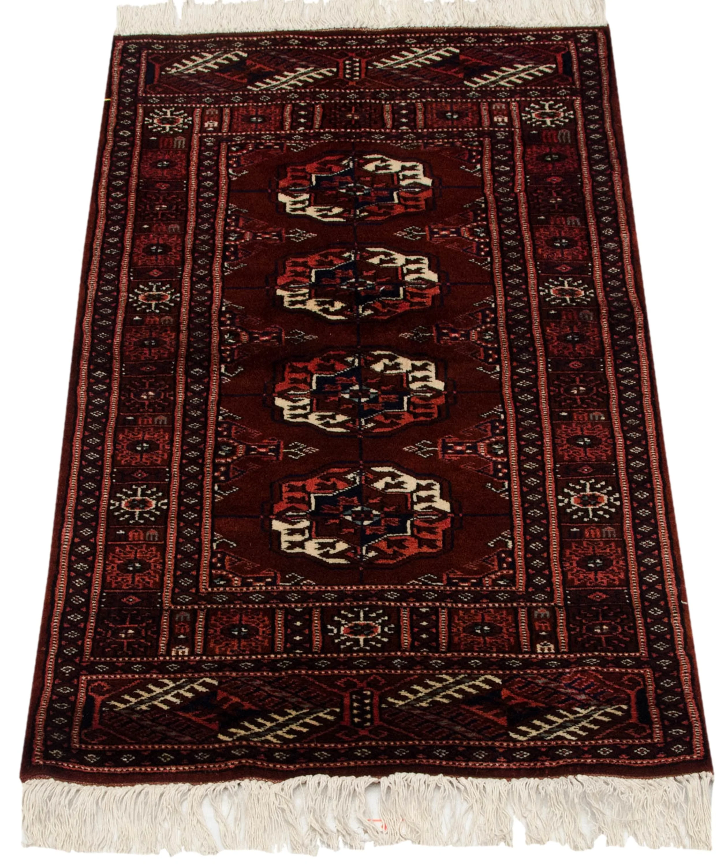 2x3 Vintage Fine Bokhara Rug Mat - Image 4
