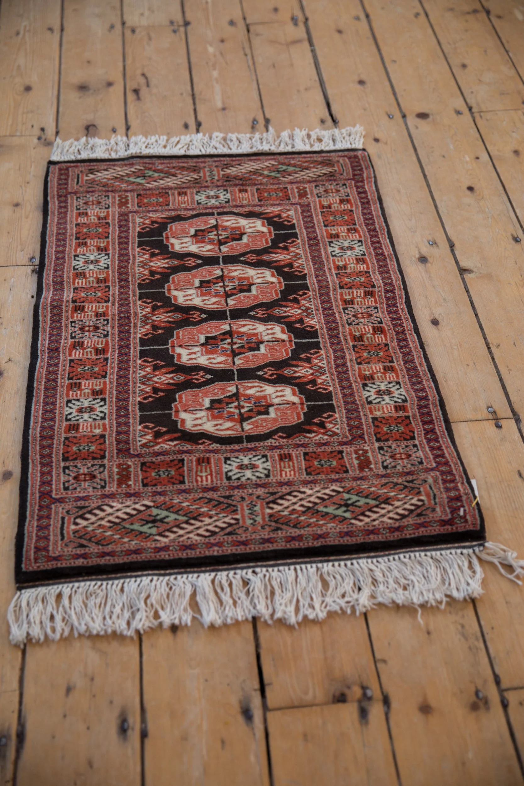2x3 Vintage Fine Bokhara Rug Mat - Image 4