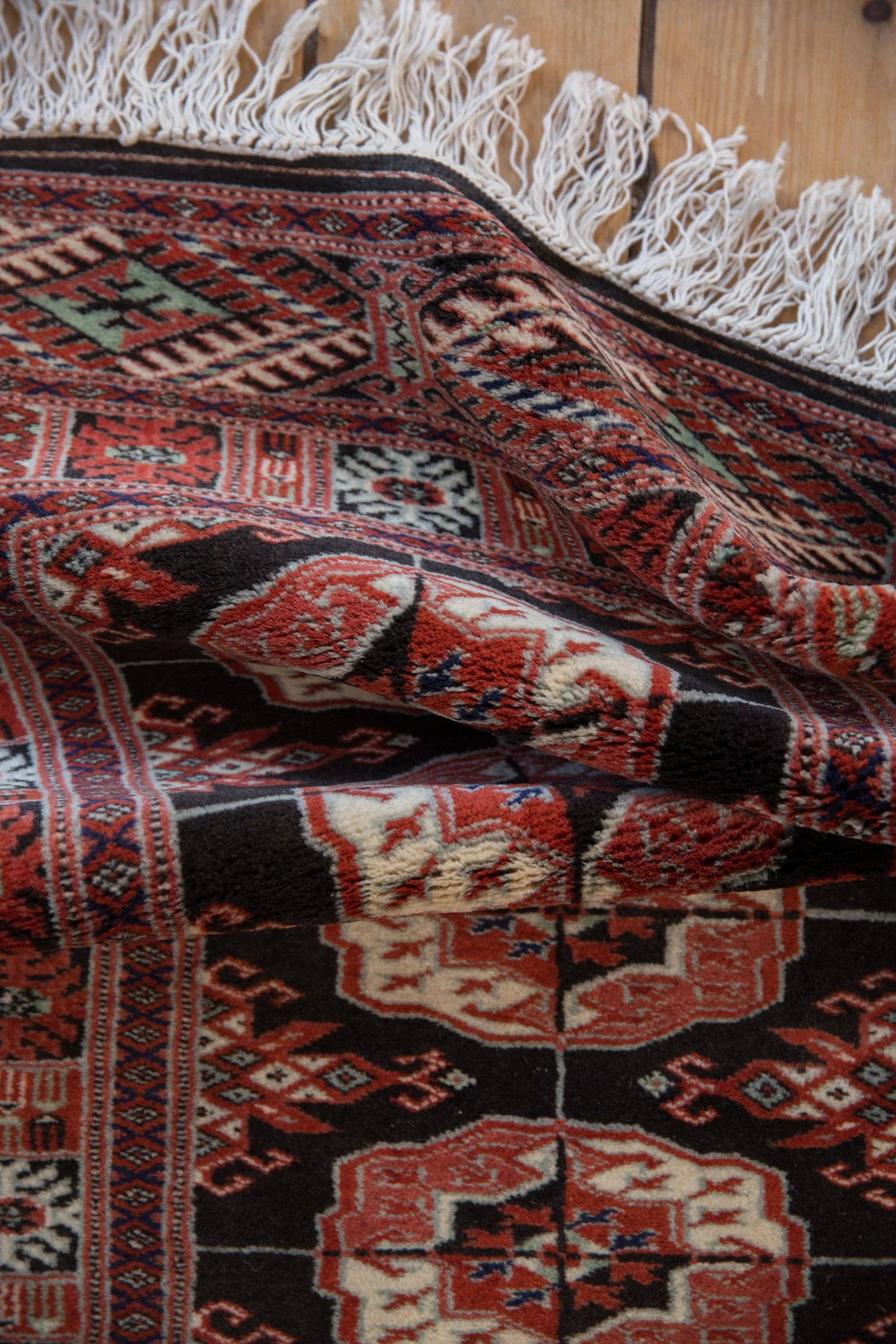 2x3 Vintage Fine Bokhara Rug Mat - Image 7