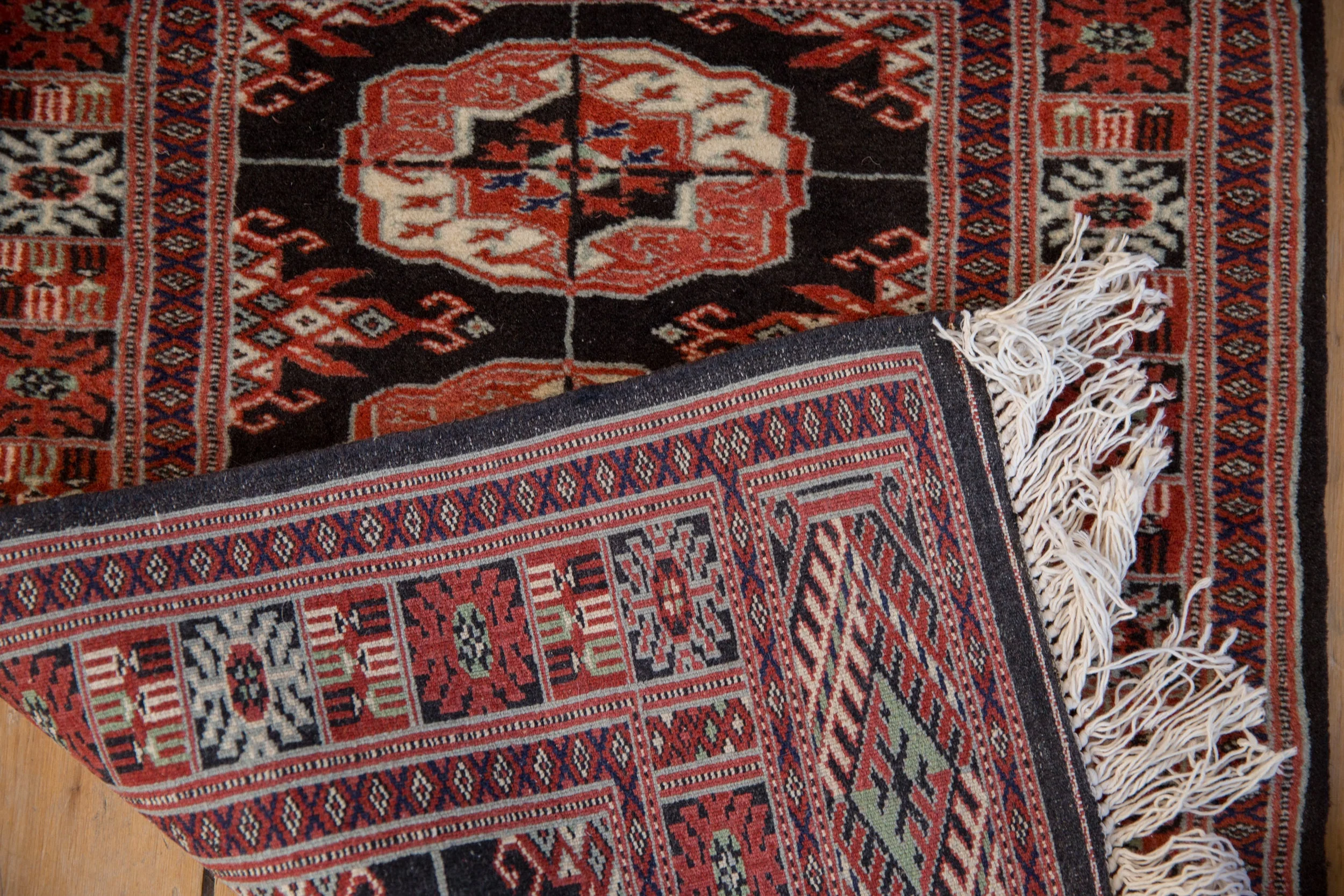 2x3 Vintage Fine Bokhara Rug Mat - Image 8