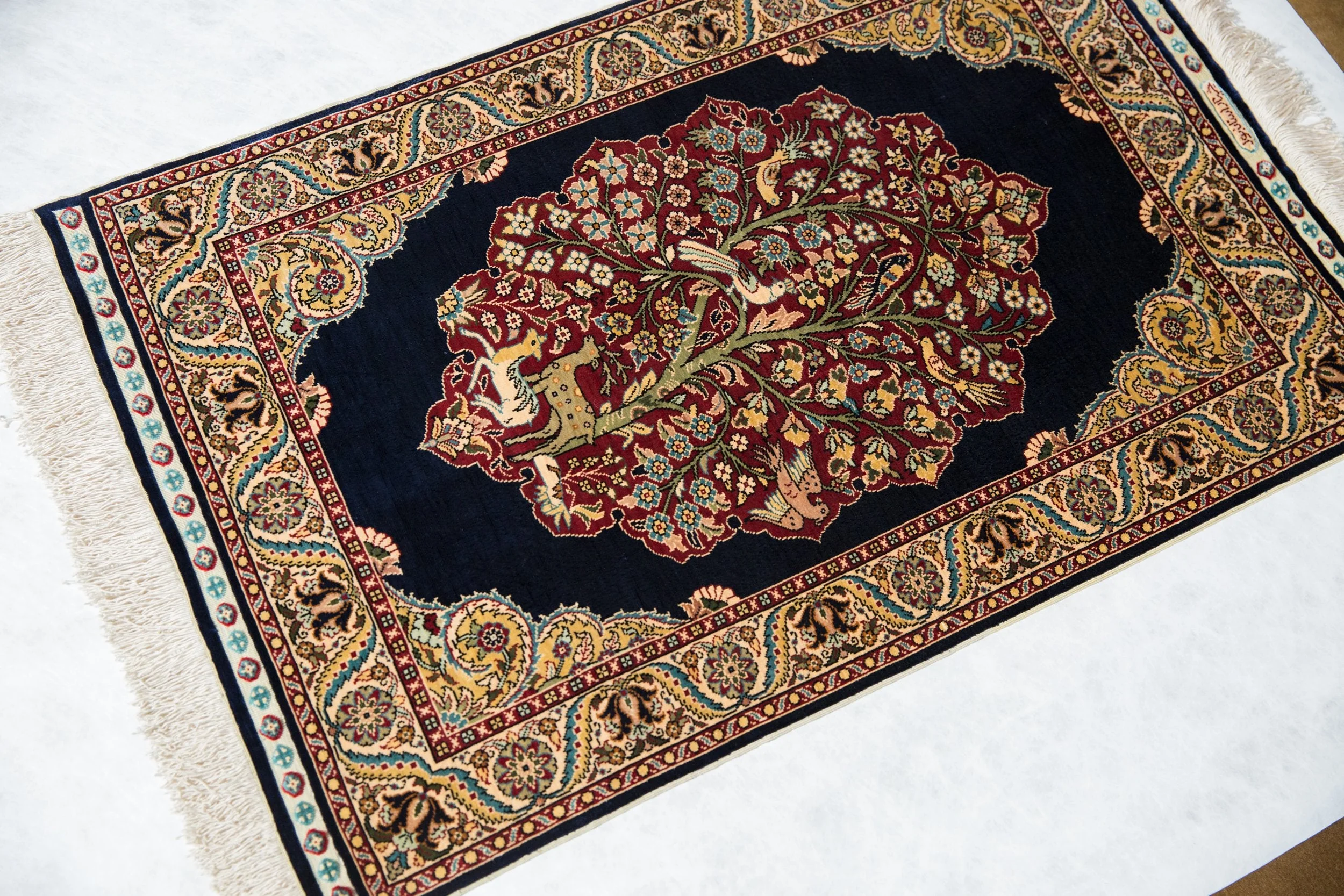 2x3 Vintage Fine Hereke Rug Mat - Image 2