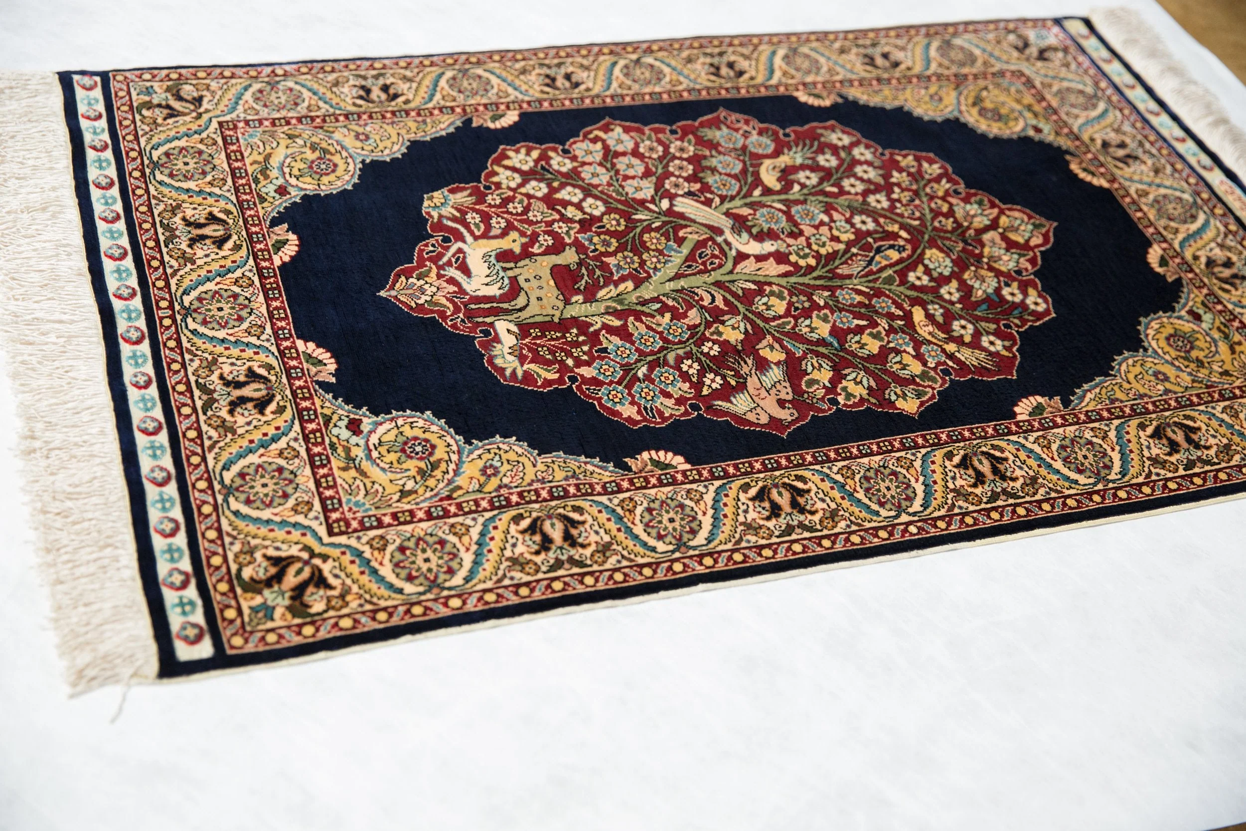 2x3 Vintage Fine Hereke Rug Mat - Image 3
