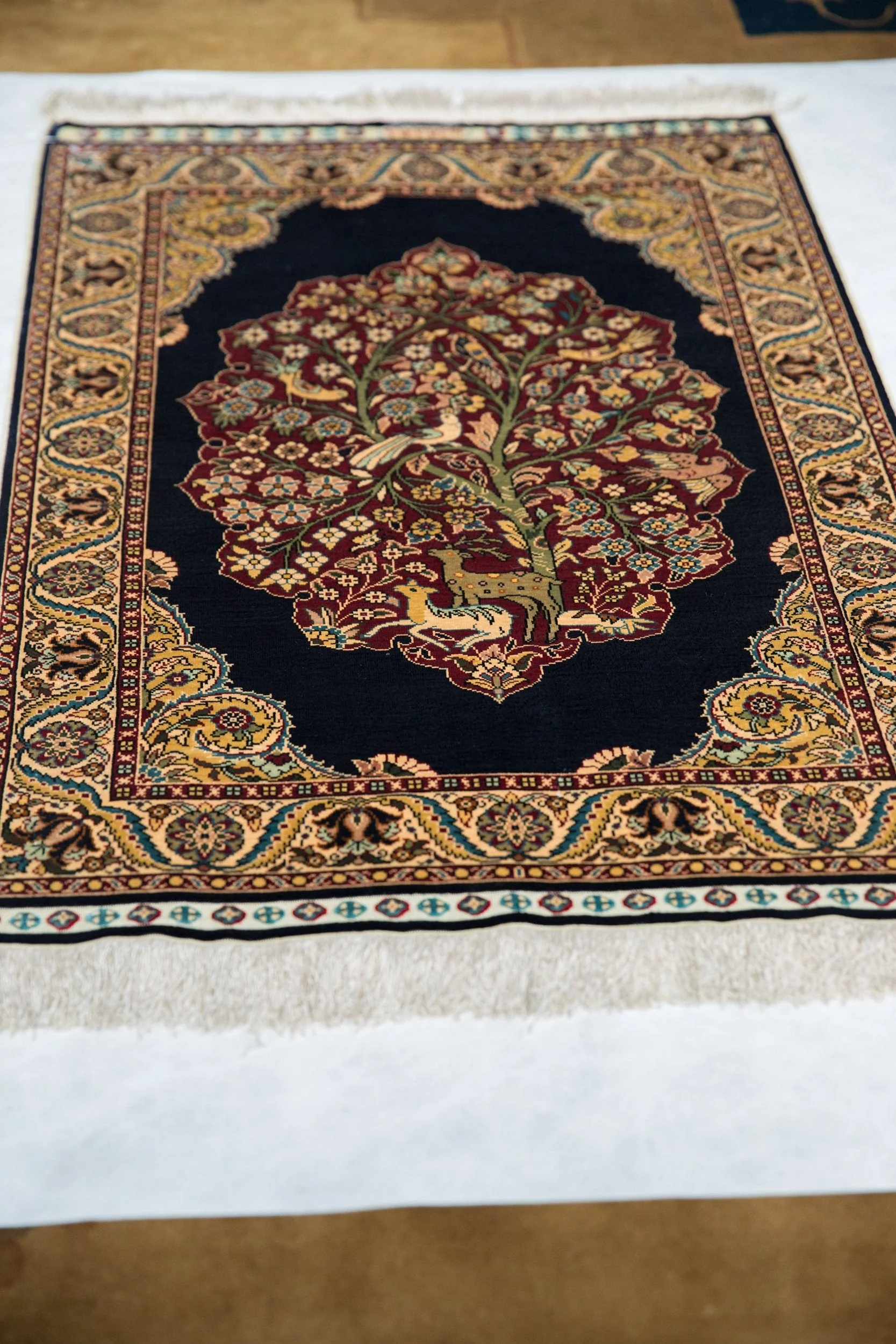 2x3 Vintage Fine Hereke Rug Mat - Image 4