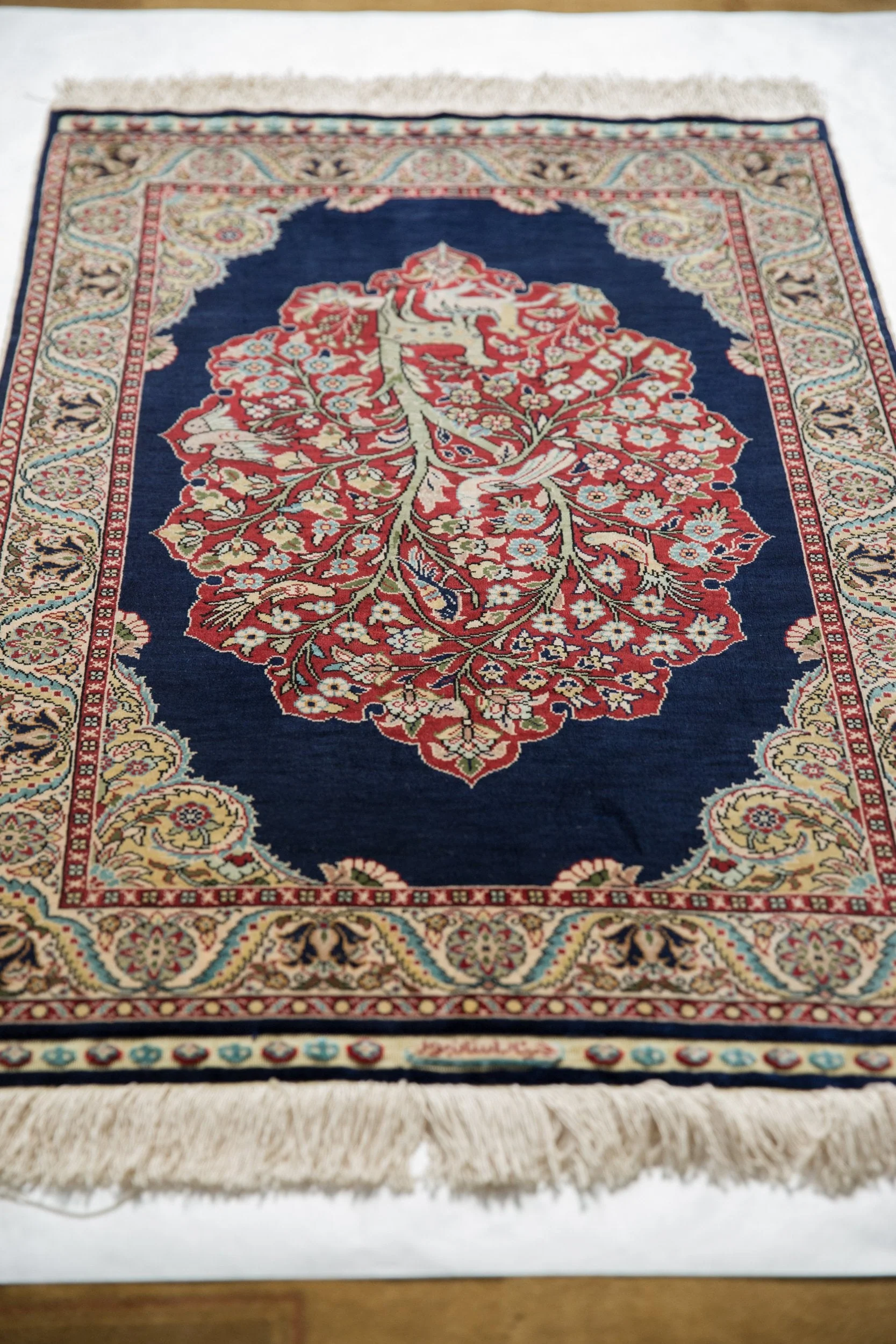 2x3 Vintage Fine Hereke Rug Mat - Image 6