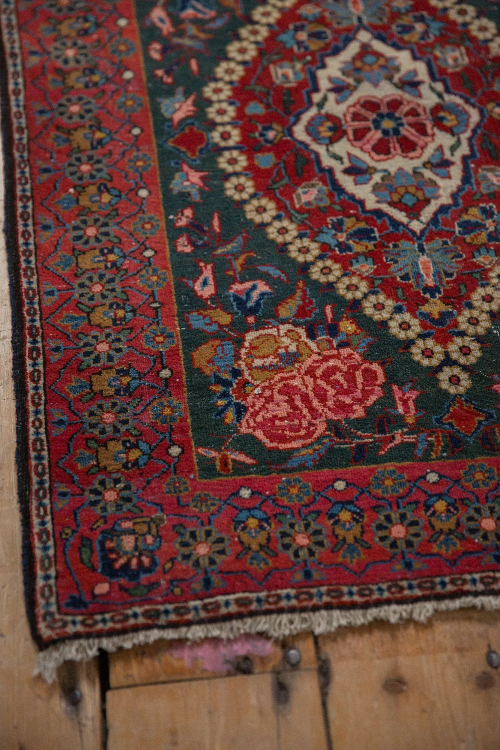 2x3 Vintage Fine Kashan Rug Mat - Image 6