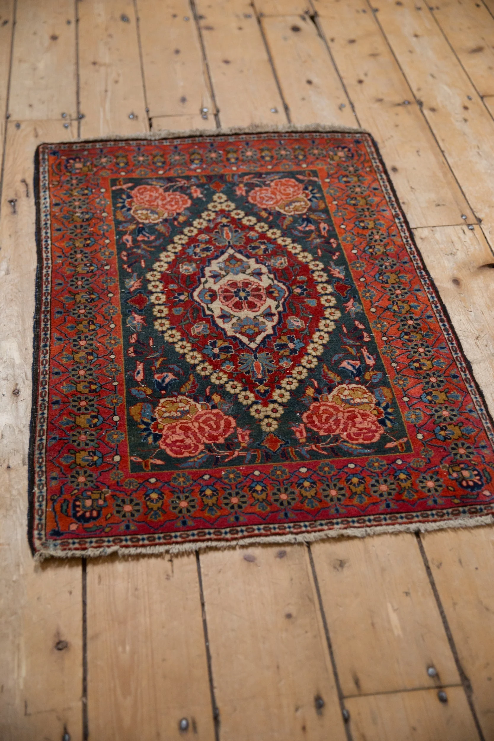 2x3 Vintage Fine Kashan Rug Mat - Image 5