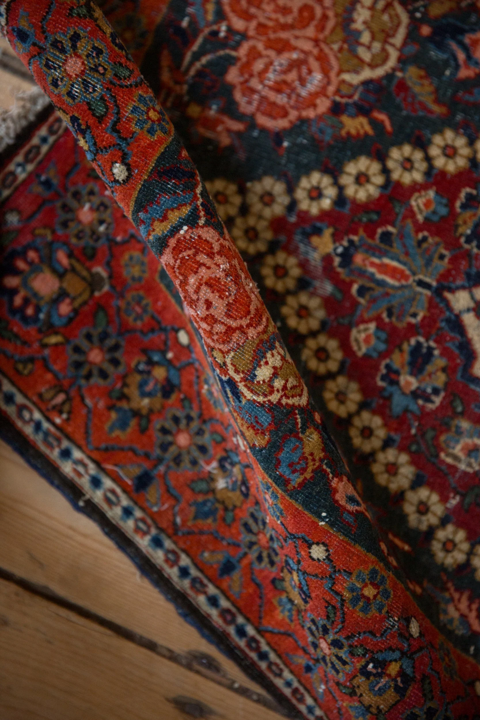 2x3 Vintage Fine Kashan Rug Mat - Image 8