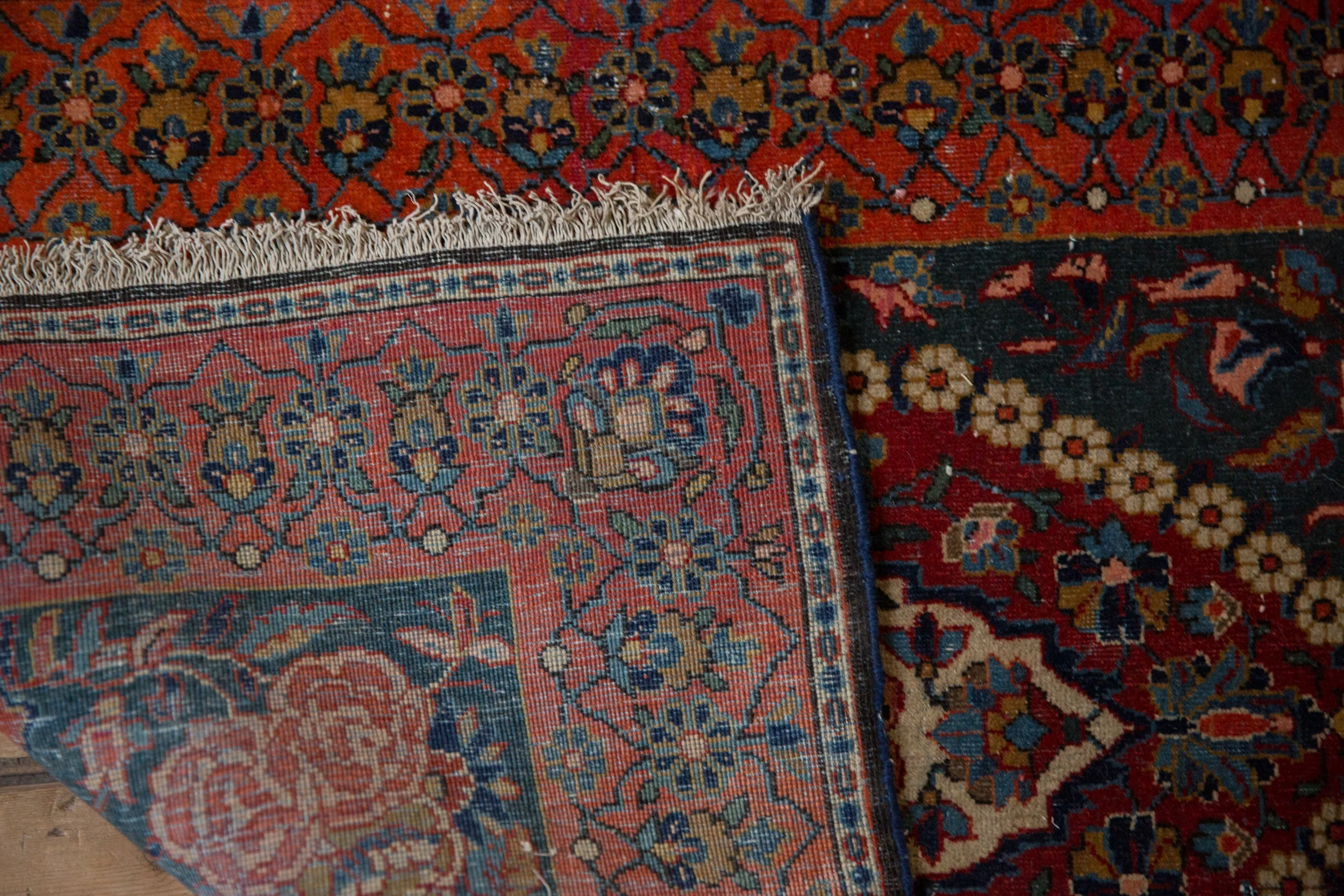 2x3 Vintage Fine Kashan Rug Mat - Image 9