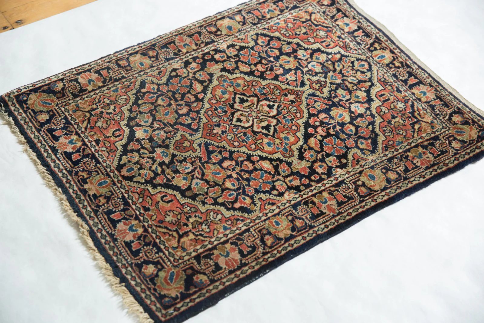 2x3 Vintage Fine Sarouk Rug Mat - Image 3