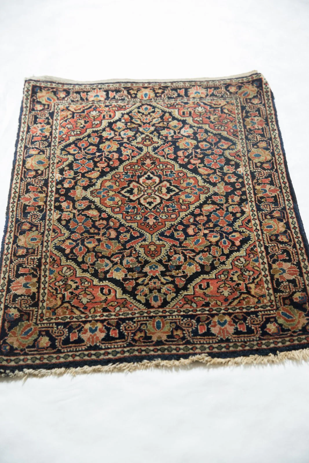 2x3 Vintage Fine Sarouk Rug Mat - Image 4