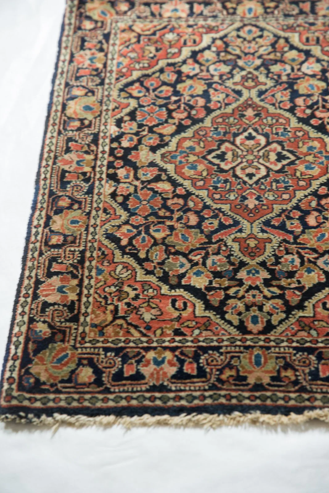 2x3 Vintage Fine Sarouk Rug Mat - Image 5