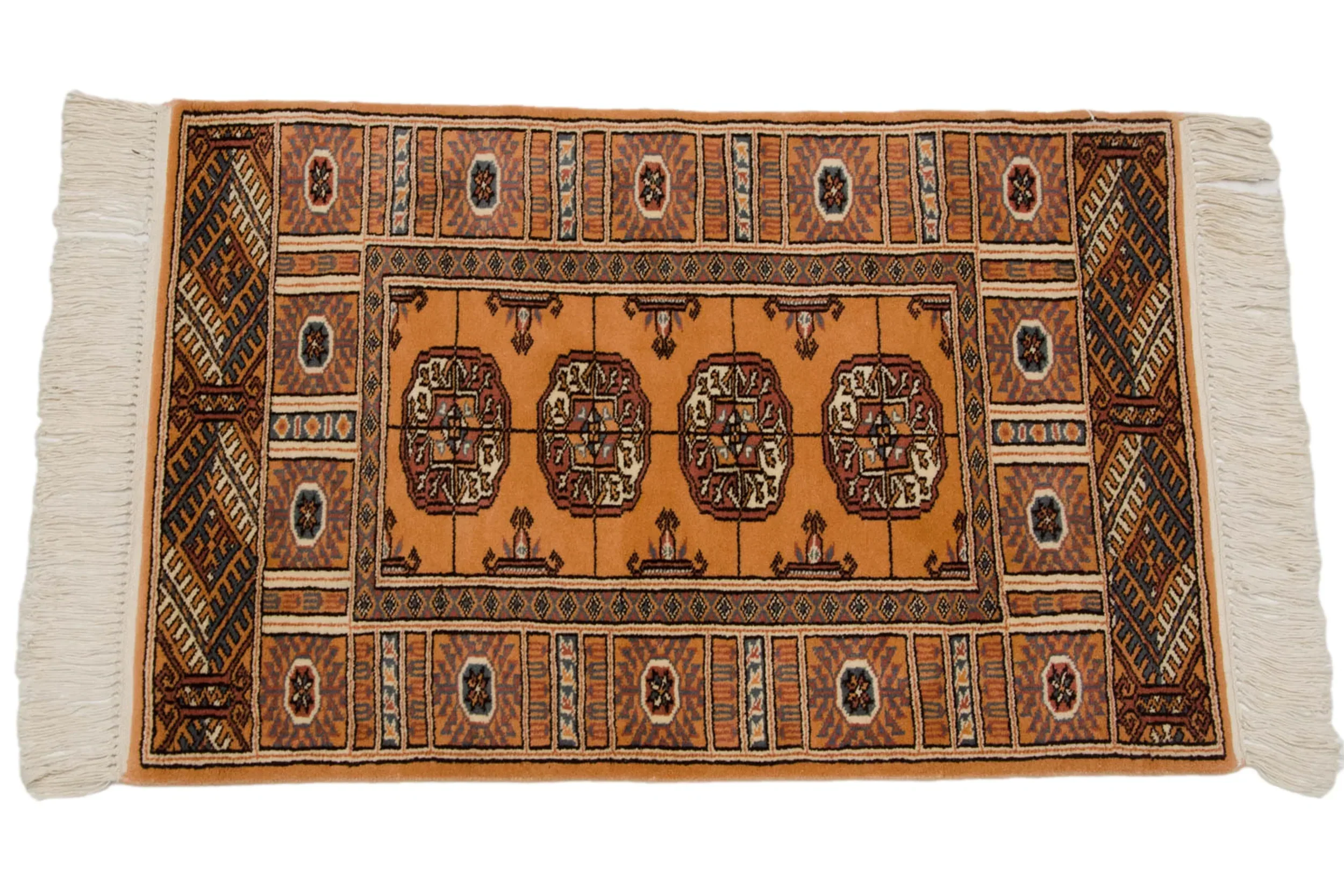 2x3 Vintage Indian Bokhara Design Rug Mat - Image 2