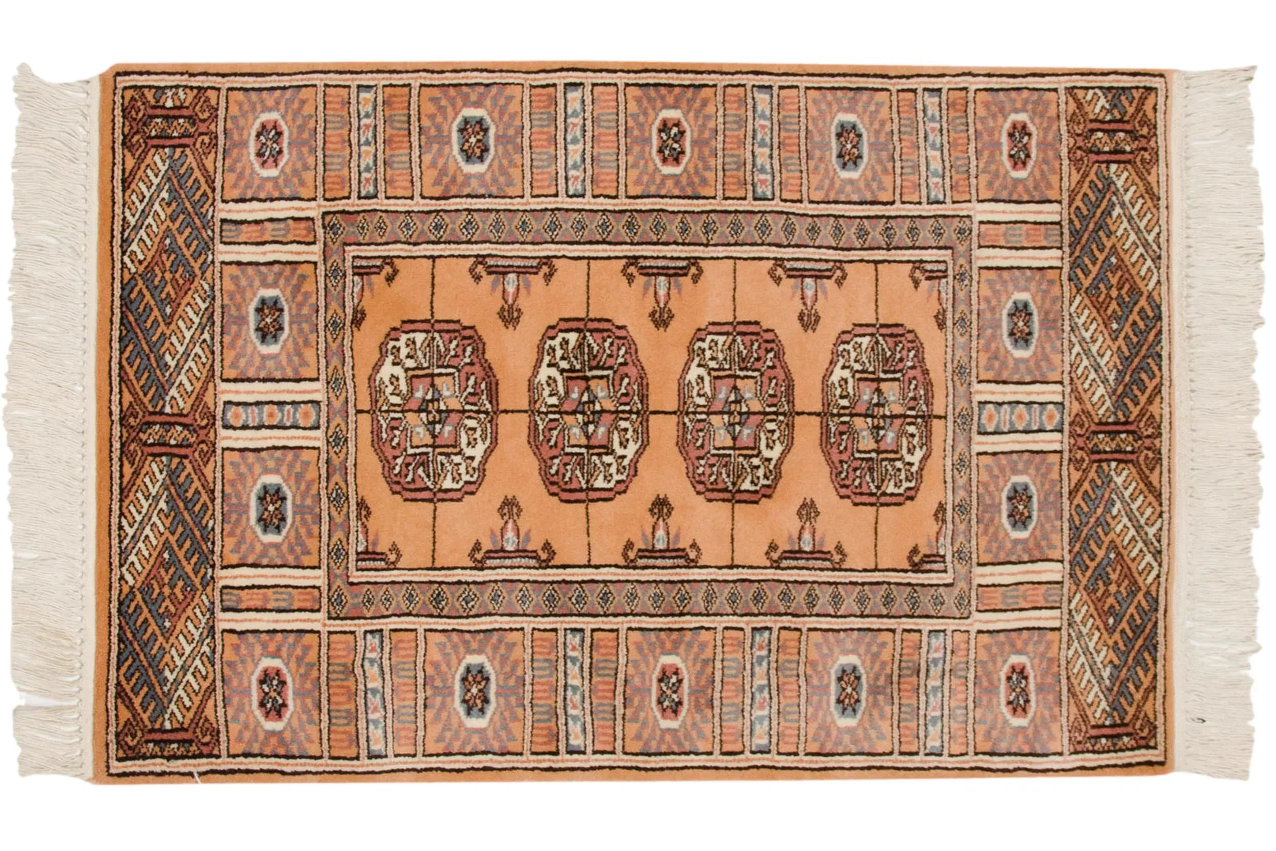 2x3 Vintage Indian Bokhara Design Rug Mat - Image 3