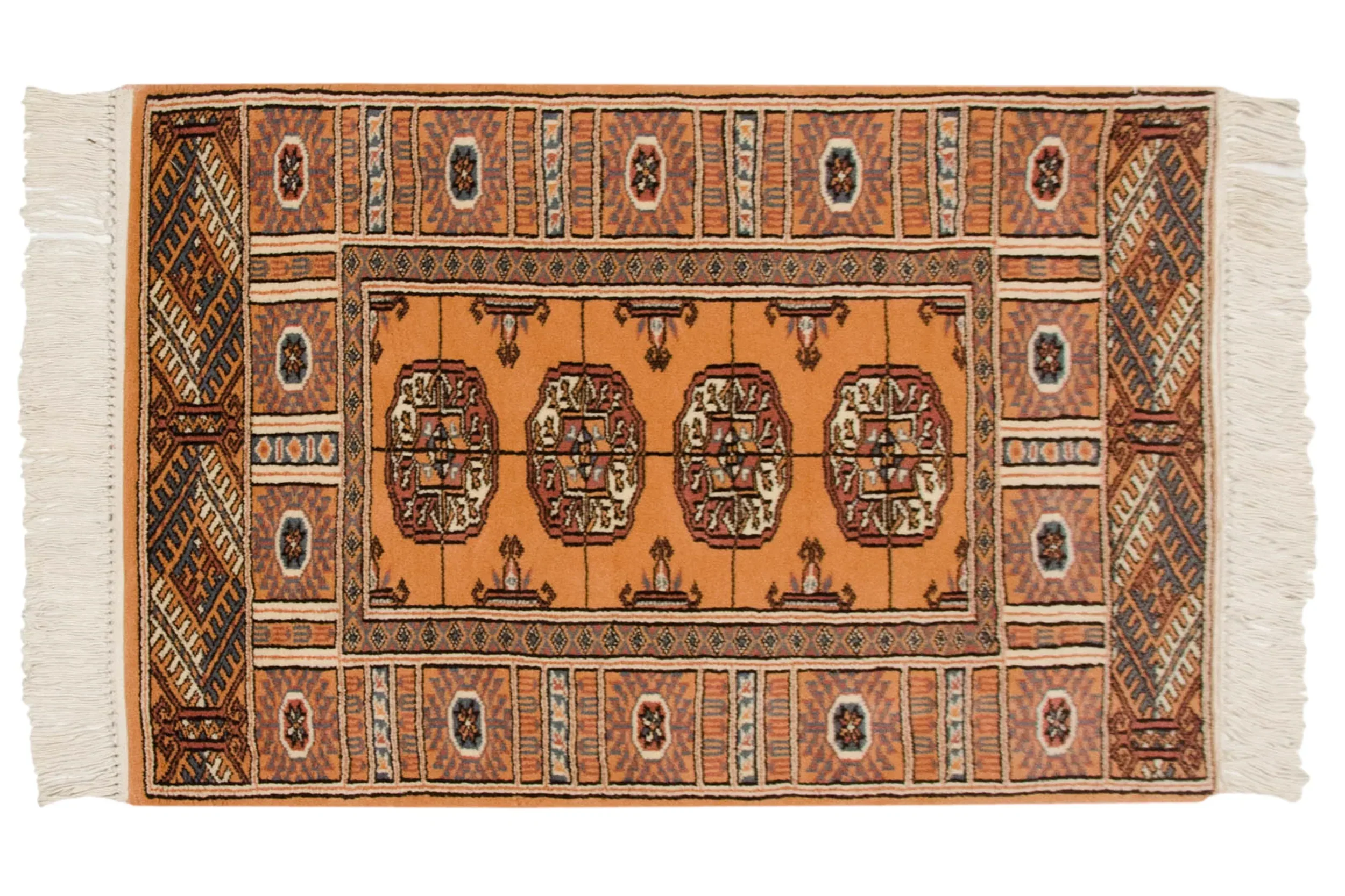 2x3 Vintage Indian Bokhara Design Rug Mat - Image 8
