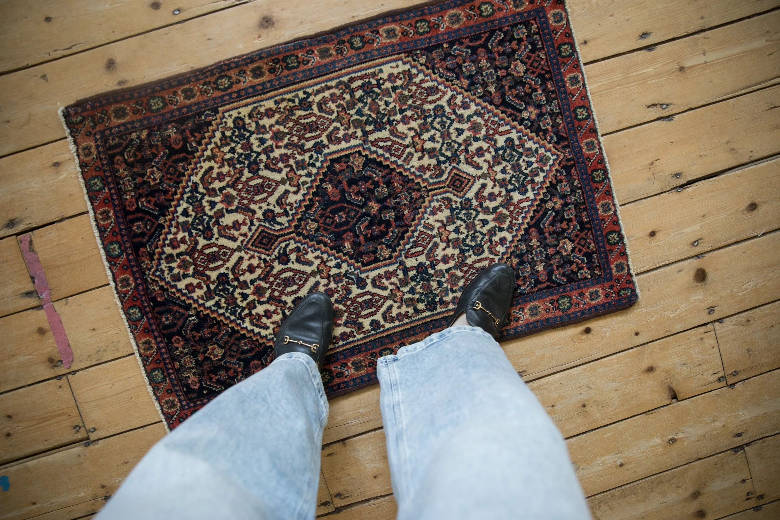 2x3 Vintage Senneh Rug Mat - Image 2