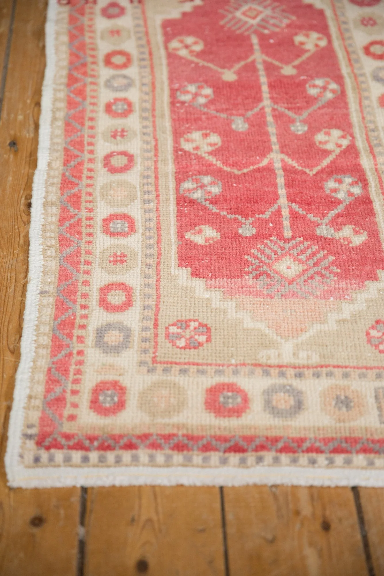 2x4.5 Vintage Distressed Oushak Rug Runner - Image 4