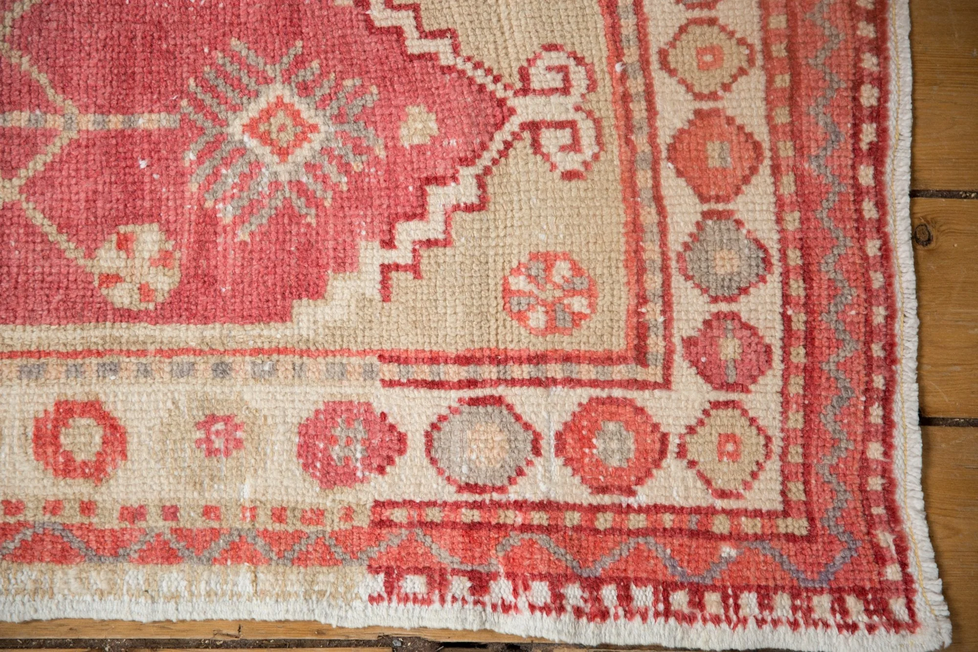 2x4.5 Vintage Distressed Oushak Rug Runner - Image 6